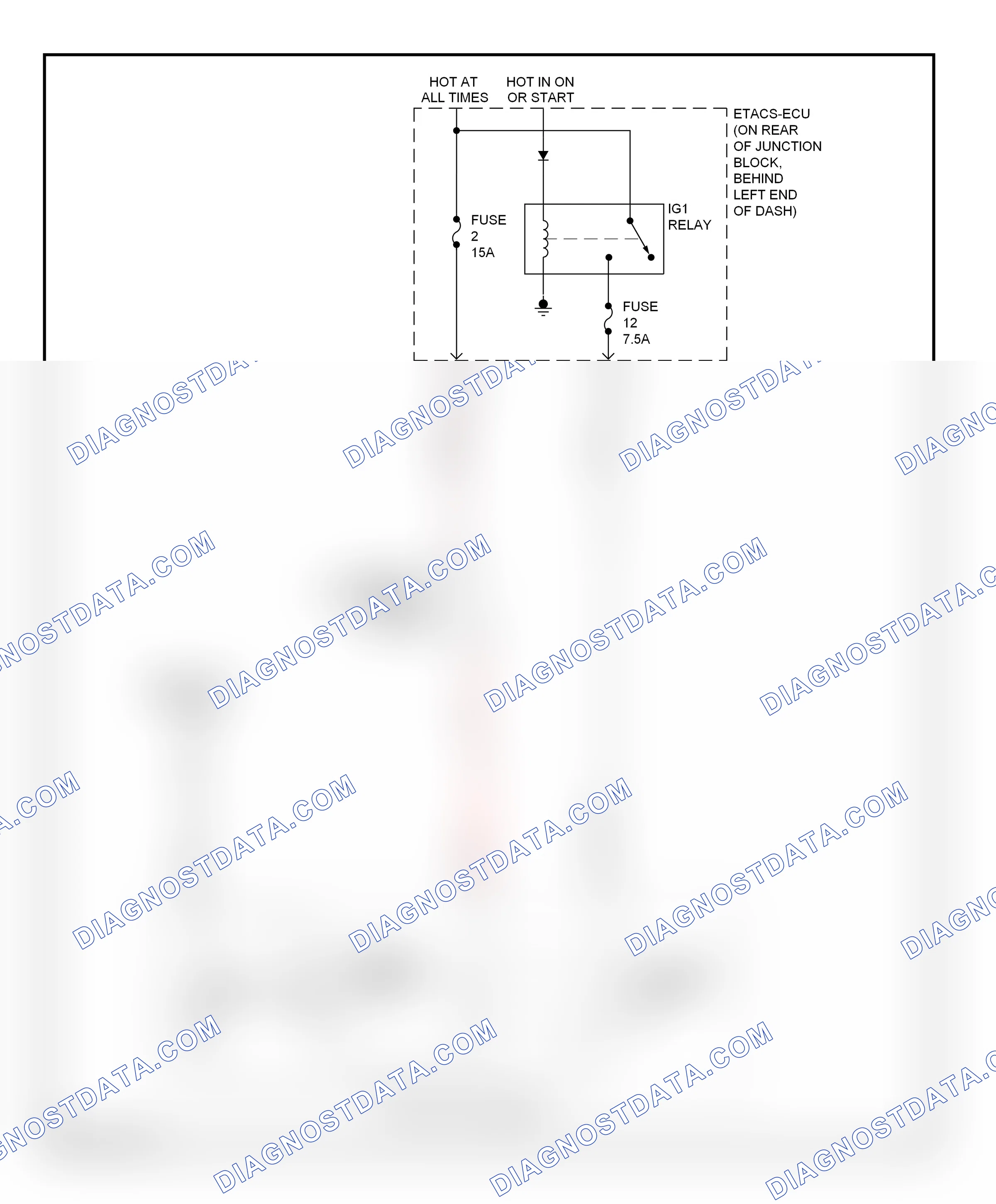 Shift interlock — Shift interlock circuit, except evolution — Shift interlock circuit, except evolution. Mitsubishi Lancer X (2007-2010)