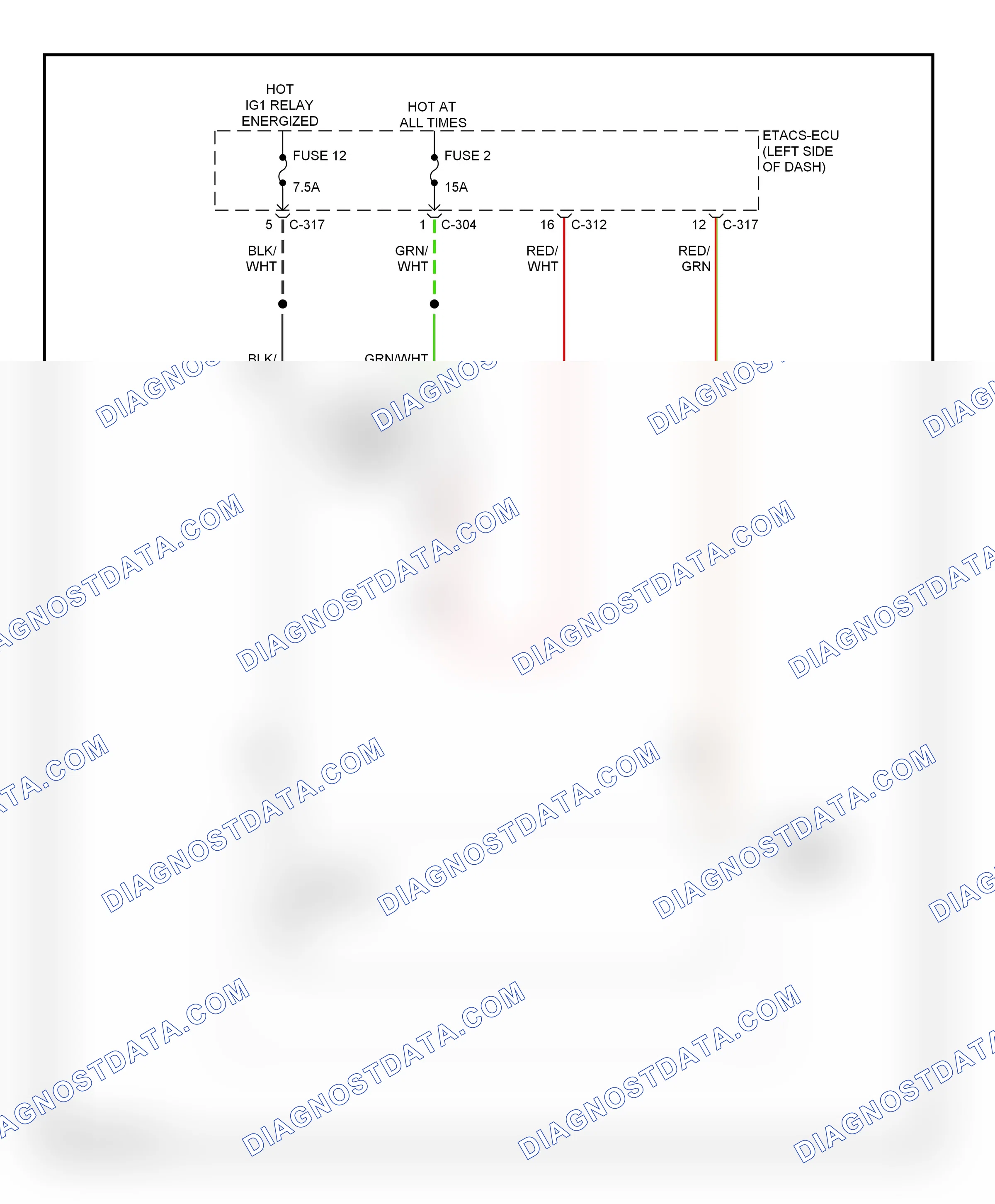 Shift interlock — Shift interlock circuit — Shift interlock circuit. Mitsubishi Outlander II facelift (2009-2013)