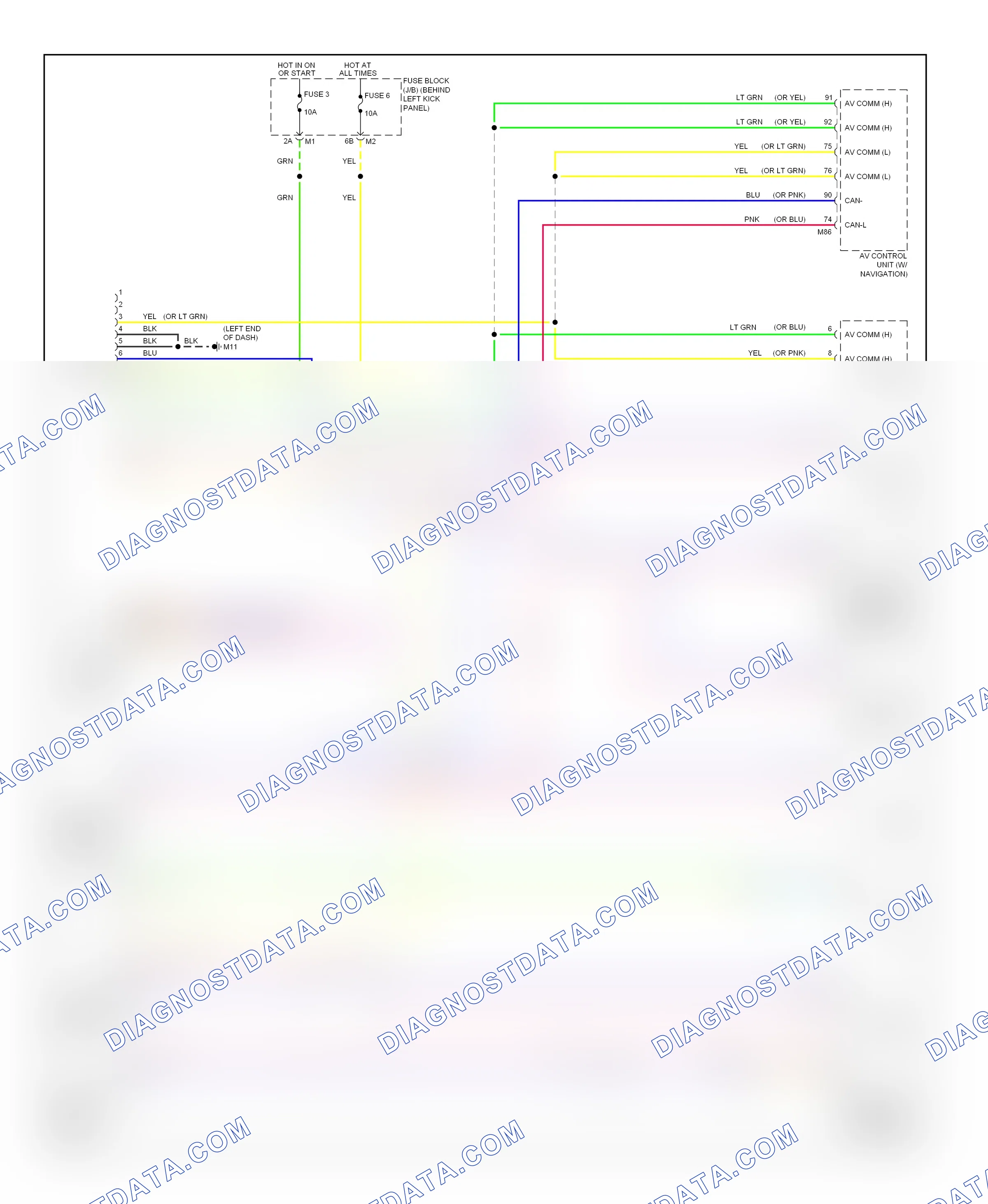 Computer data lines — Computer data lines circuit — Computer data lines circuit. Nissan 370Z I (2008-2014)