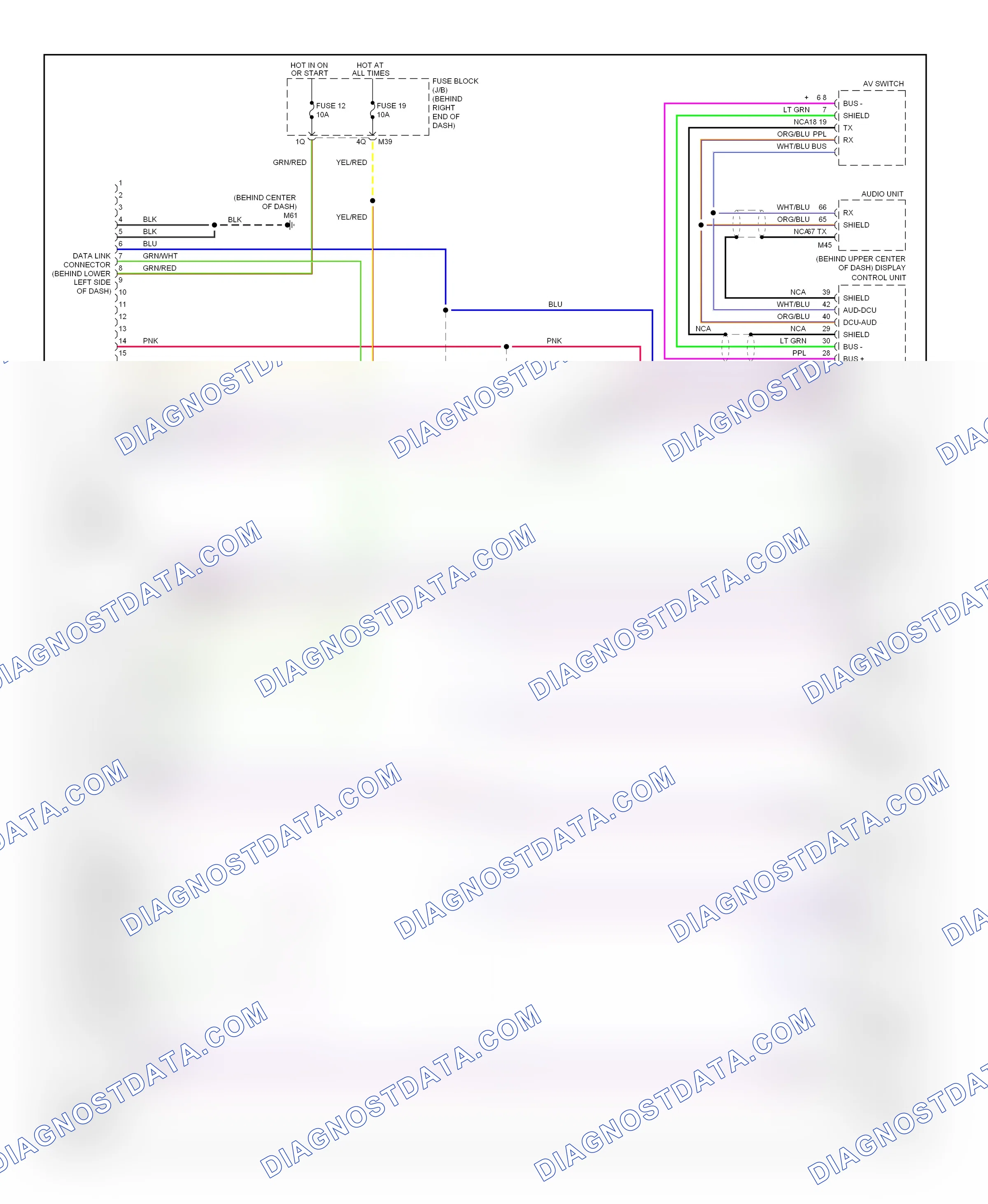 Computer data lines — Computer data lines circuit — Computer data lines circuit. Nissan Armada I (2003-2007)