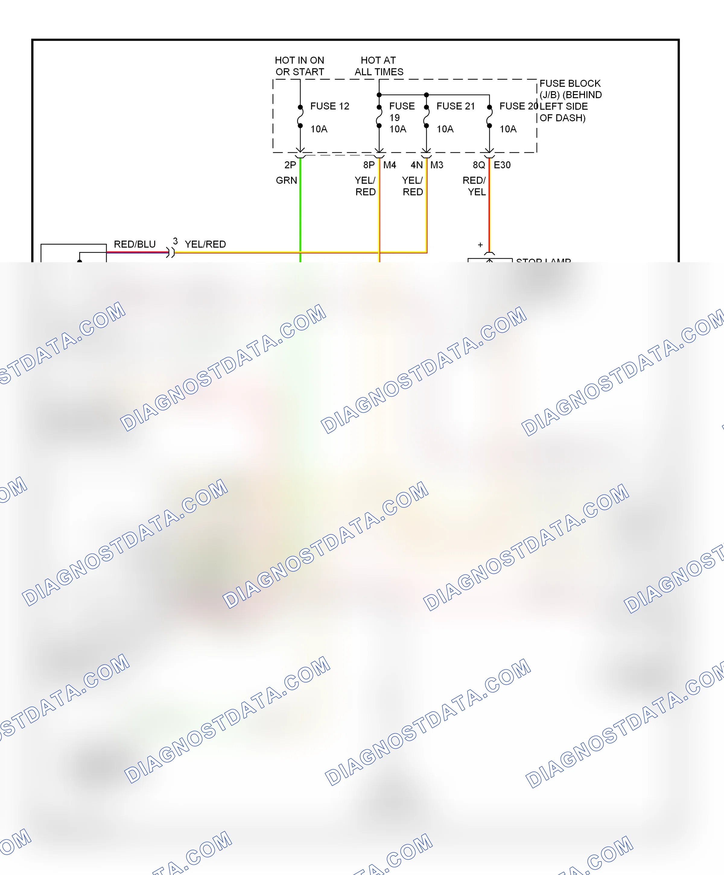 Shift interlock — Shift interlock circuit — Shift interlock circuit. Nissan Maxima A33 (1999-2006)