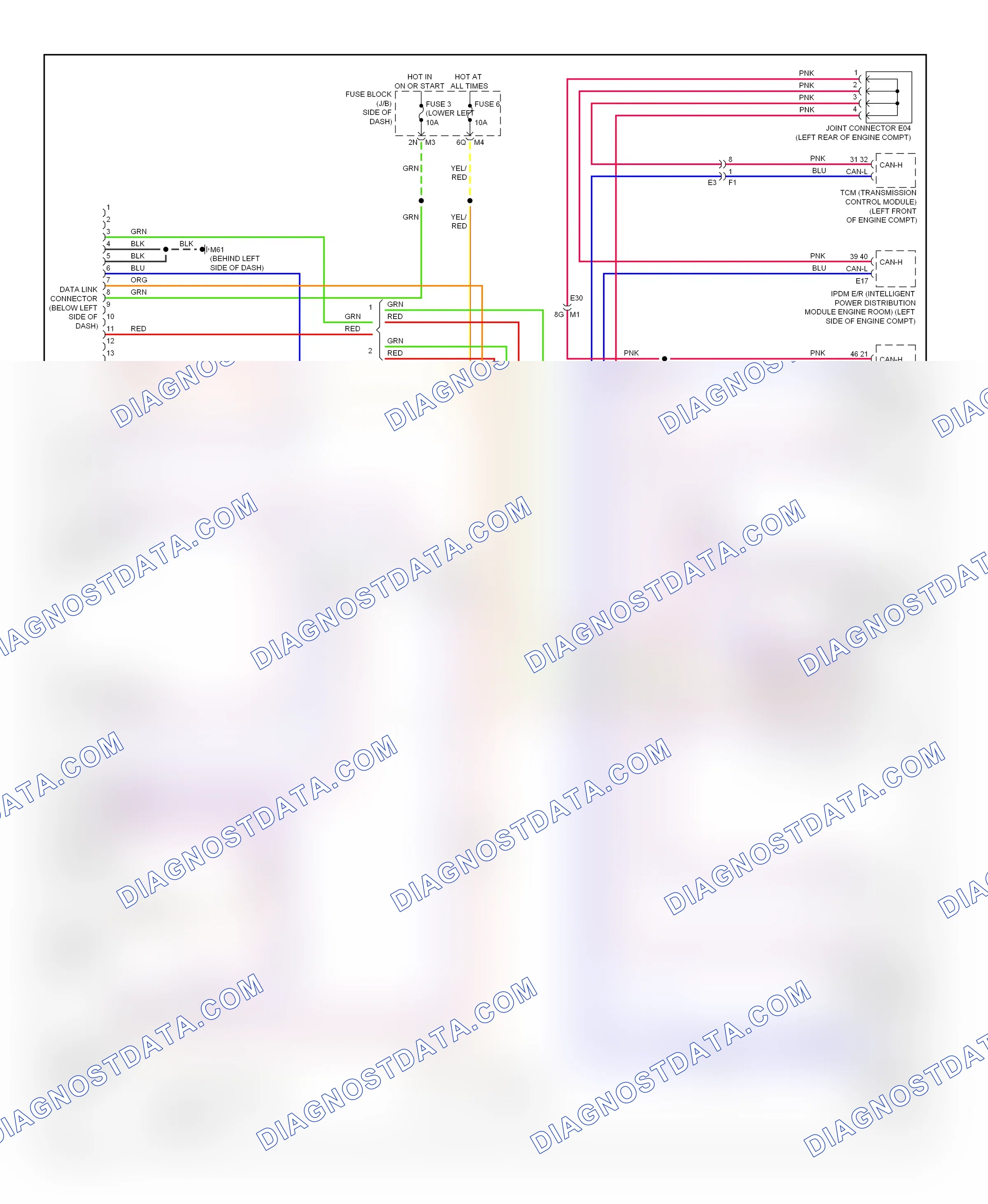 Computer data lines — Computer data lines circuit — Computer data lines circuit. Nissan Maxima A35 (2008-2014)