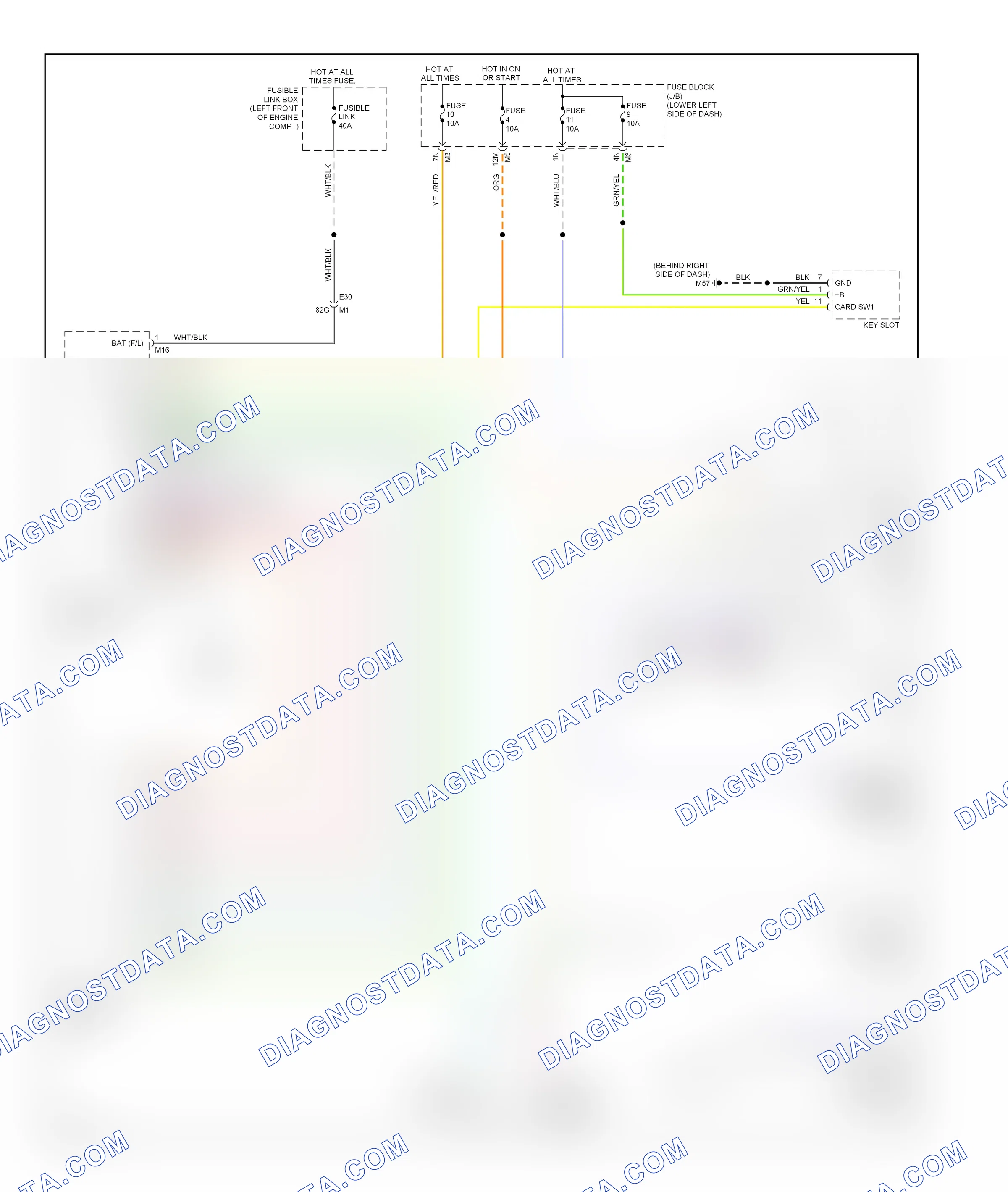 Warning systems — Chime circuit — Chime circuit. Nissan Maxima A35 (2008-2014)