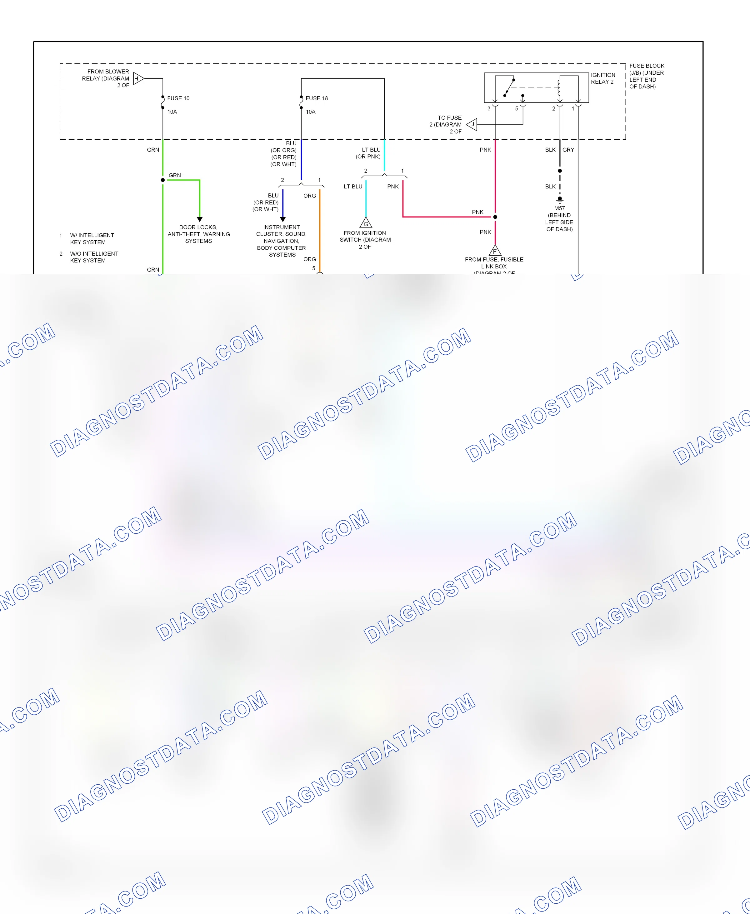 Power distribution — Power distribution circuit — Power distribution circuit (3 of 3). Nissan Note E12 (2012-2016)