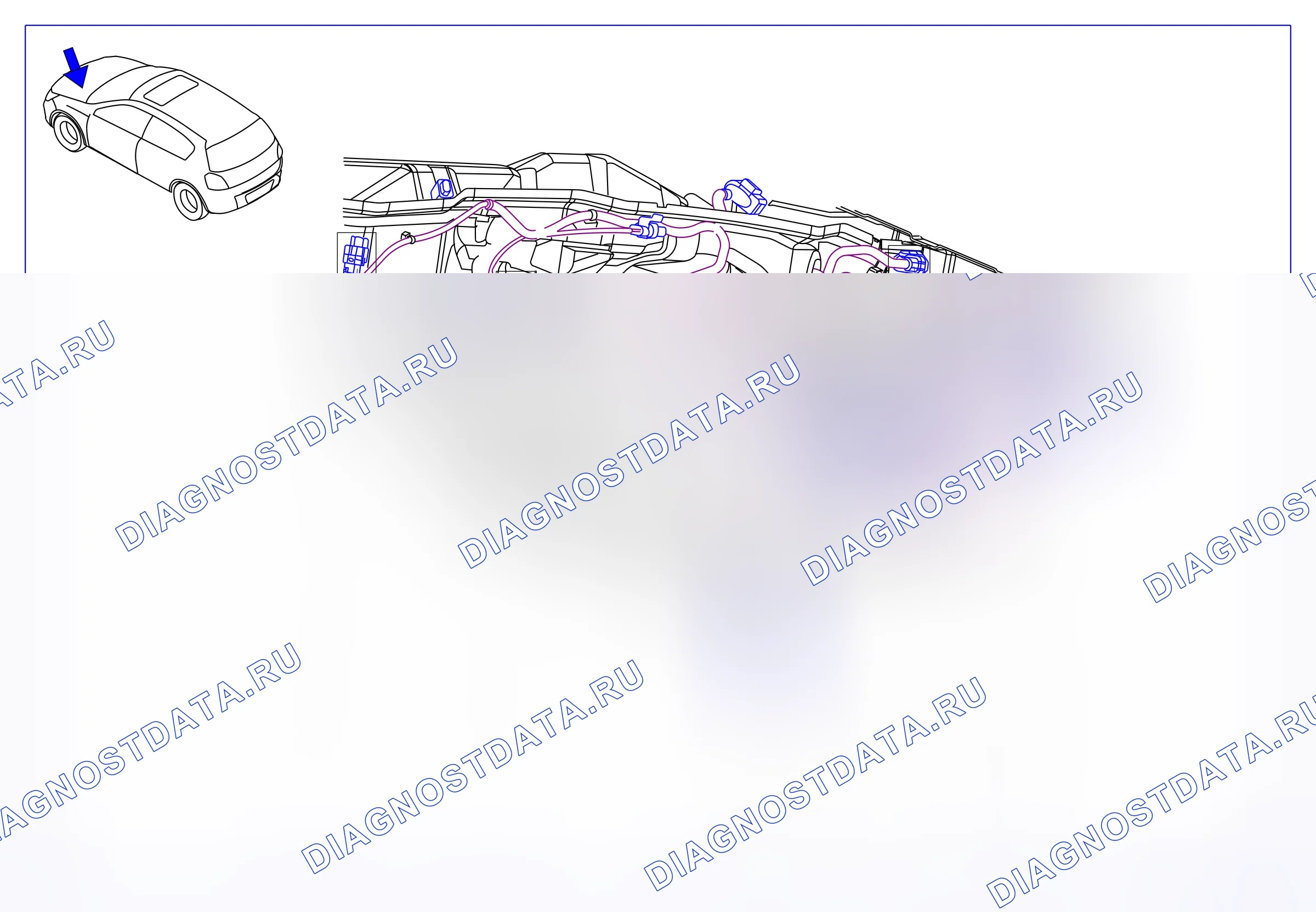 Component locations — Component locations: Engine compartment - Rear  Left-hand drive (P9353) — Component locations: Engine compartment - Rear  Left-hand drive (P9353). Opel Astra H (2004-2011)