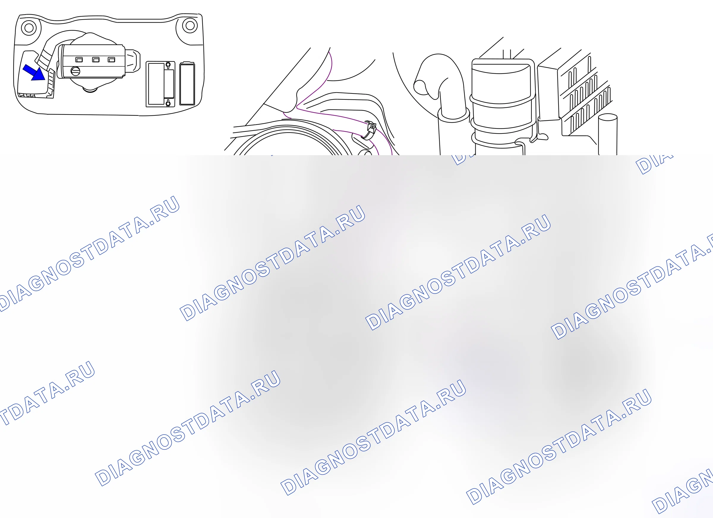 Component locations — Component locations: Engine compartment - Radiator  Engine Z16XE1 (P12260) — Component locations: Engine compartment - Radiator  Engine Z16XE1 (P12260). Opel Astra H (2004-2011)