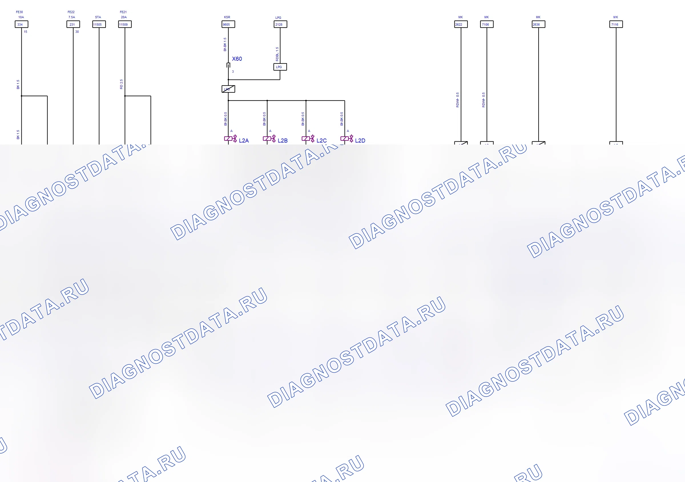 Engine System — Simtec — wiring diagram (Z 16 XER, 2011) — Simtec — wiring diagram (Z 16 XER, 2011), Diagram 1 of 2. Opel Astra H (2004-2011)