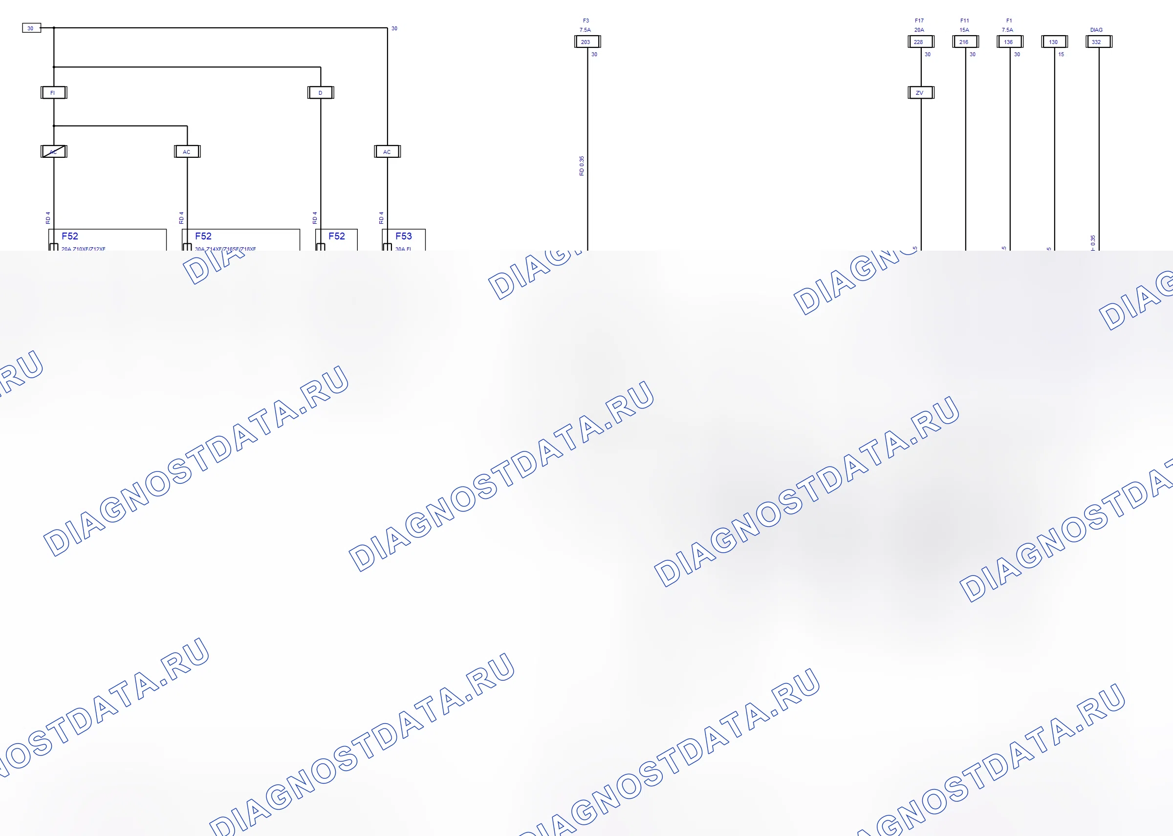 Body System — Body Control System — wiring diagram (2003) — Body Control System — wiring diagram (2003), Diagram 1 of 3. Opel Combo C (2002-2011)