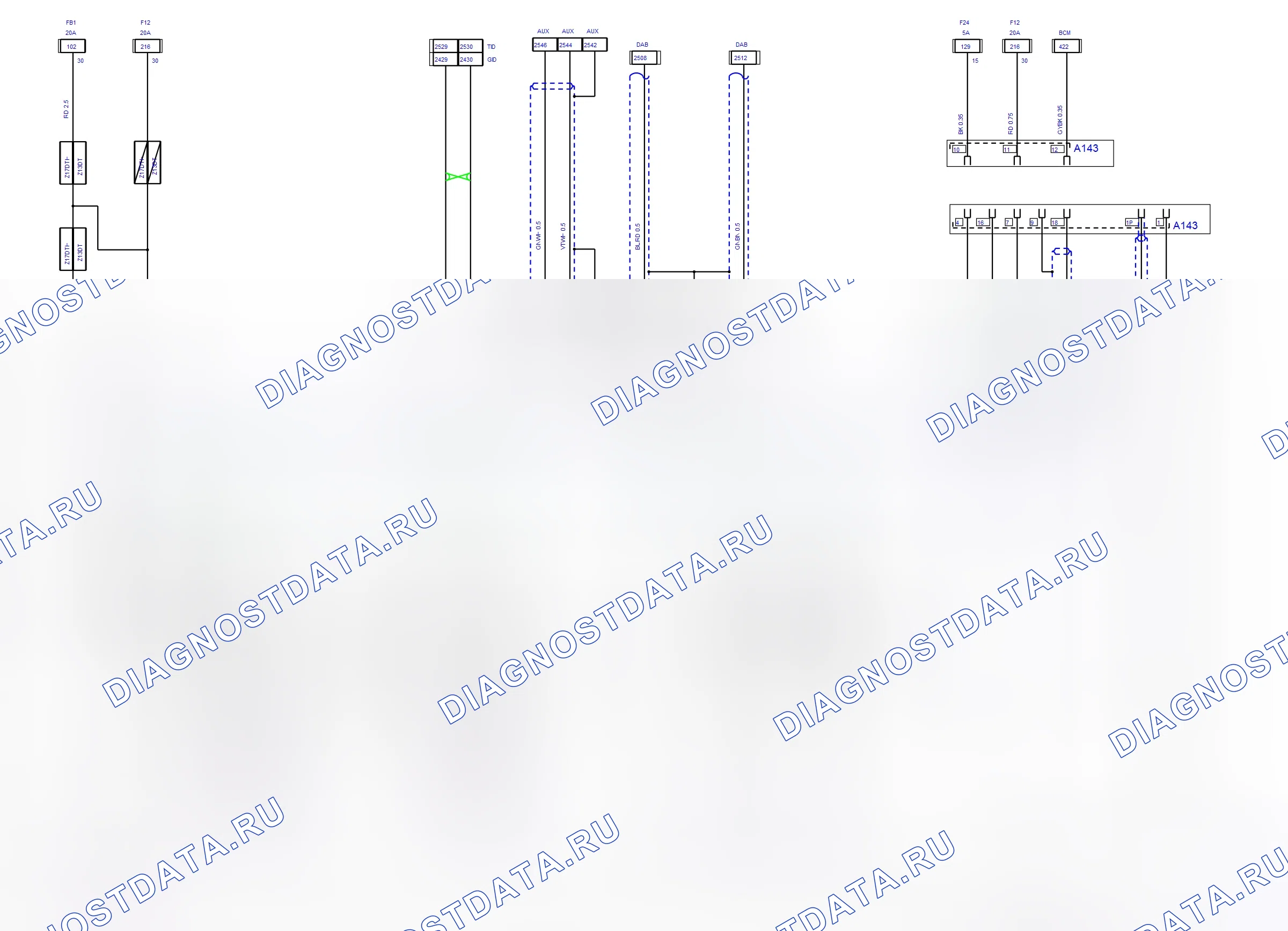Body System — Audio System — wiring diagram (2008) — Audio System — wiring diagram (2008), Diagram 4 of 6. Opel Combo C (2002-2011)