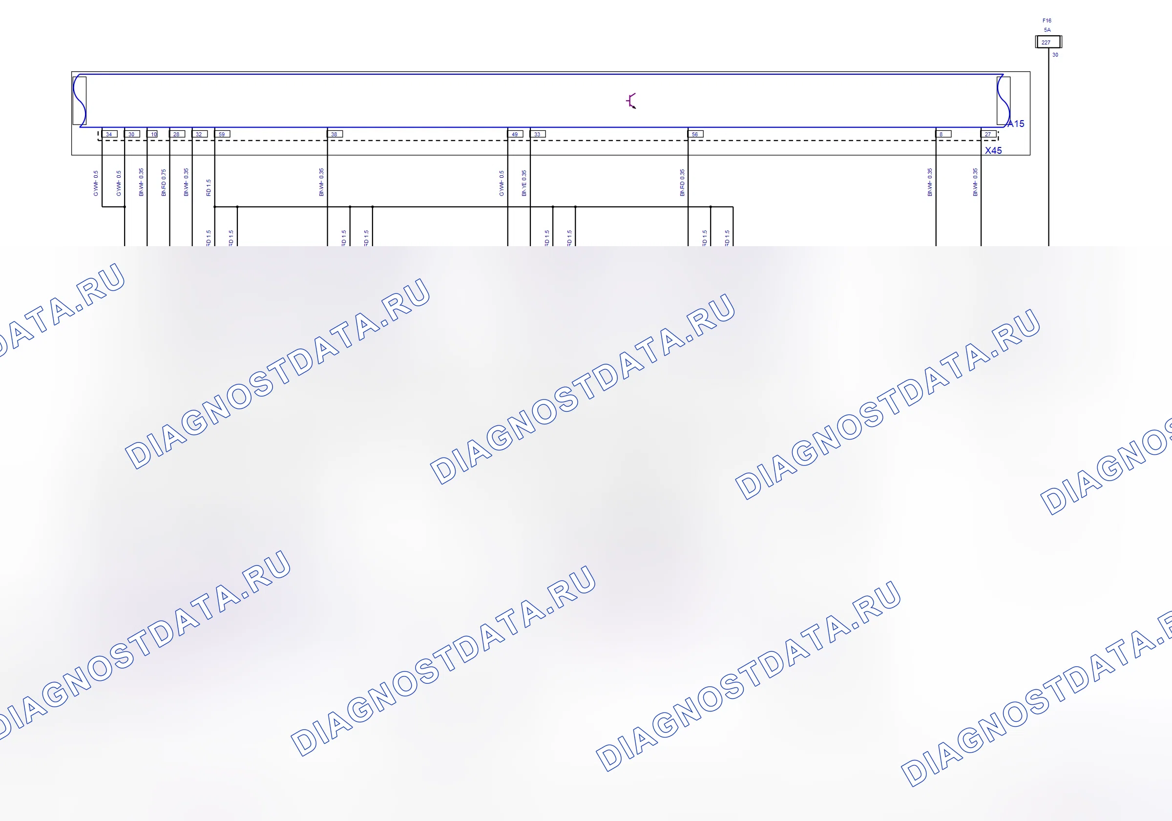Body System — Body Control System — wiring diagram (2005) — Body Control System — wiring diagram (2005), Diagram 4 of 4. Opel Combo C (2002-2011)