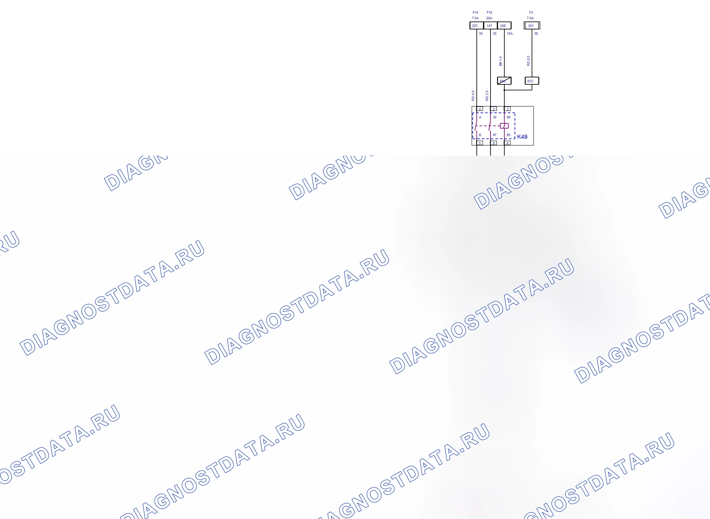 Body System — Heated Windows — wiring diagram (2008) — Heated Windows — wiring diagram (2008). Opel Combo C (2002-2011)