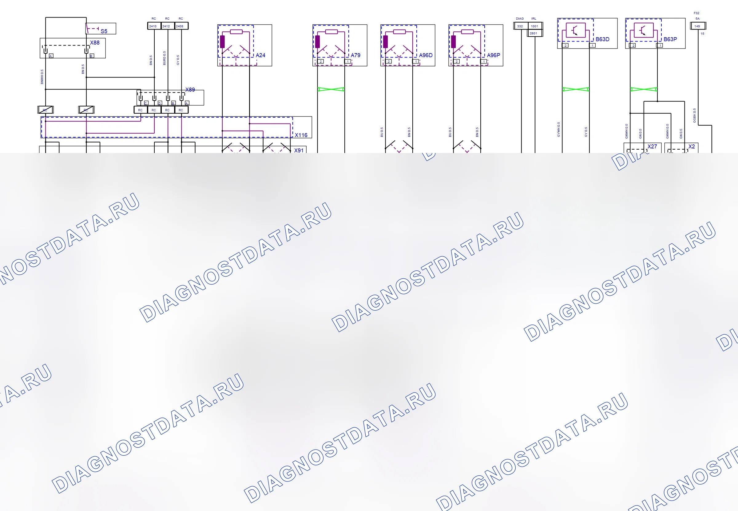 Body System — Airbag — wiring diagram (2008) — Airbag — wiring diagram (2008), Diagram 1 of 2. Opel Combo C (2002-2011)