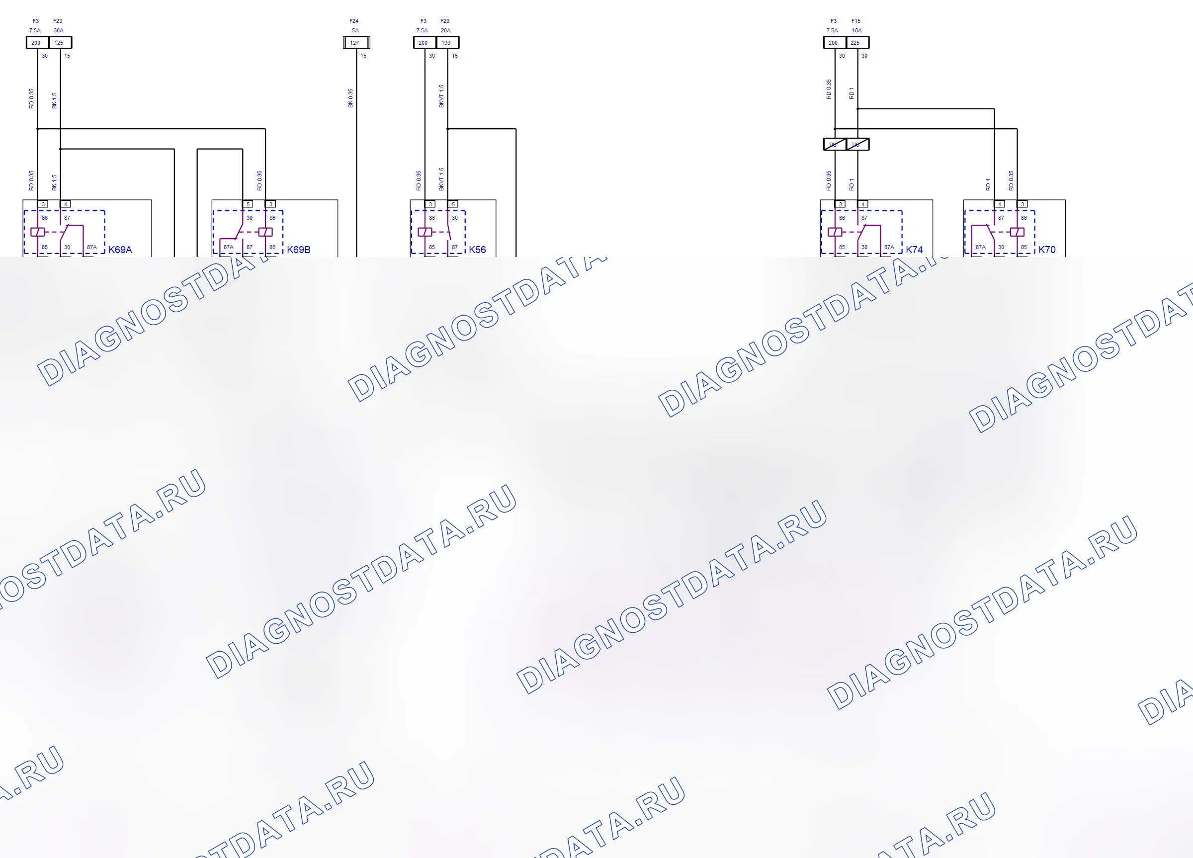 Body System — Wipers/Washers — wiring diagram (2008) — Wipers/Washers — wiring diagram (2008). Opel Combo C (2002-2011)
