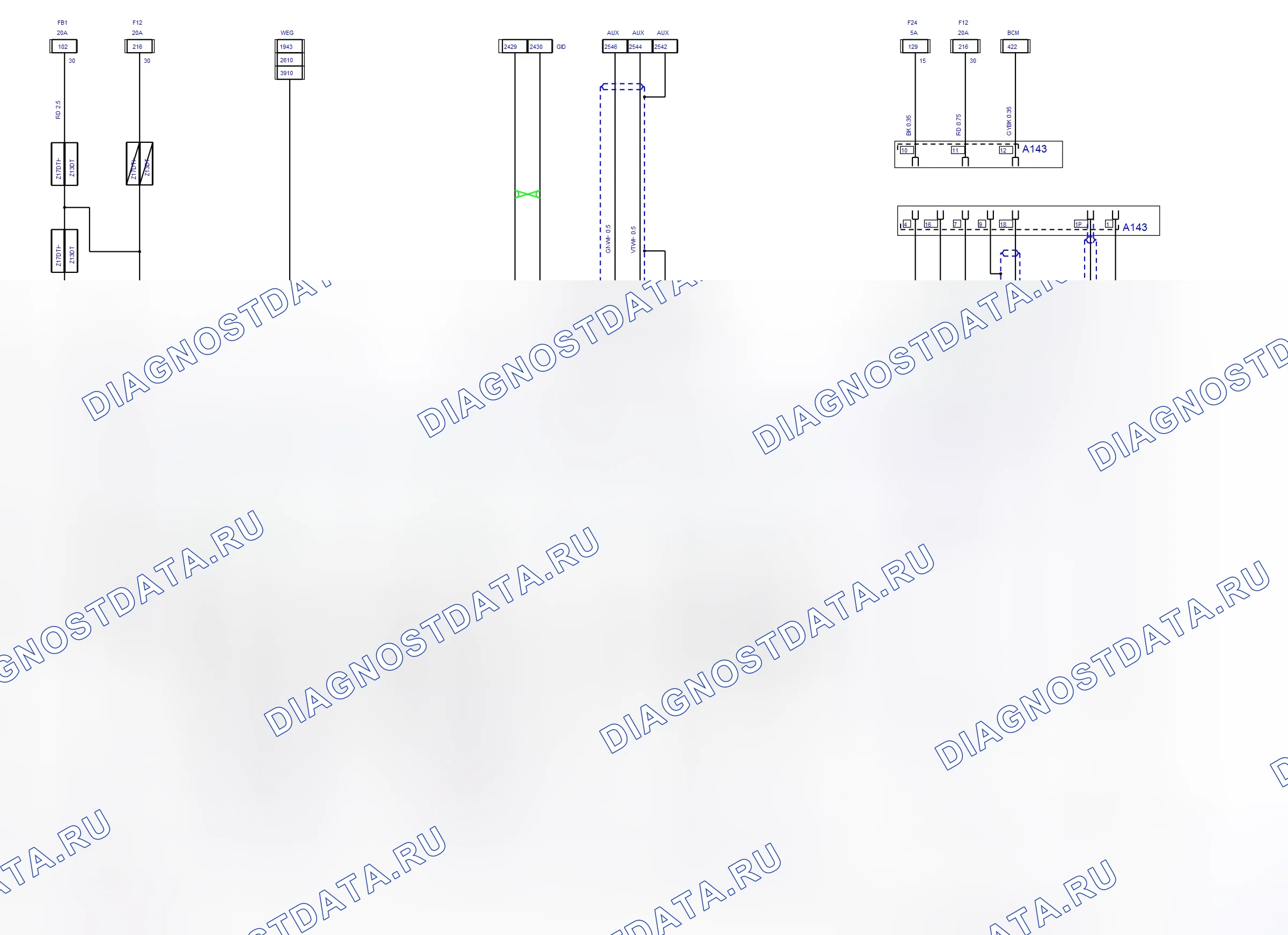 Body System — Audio System — wiring diagram (2009-2011) — Audio System — wiring diagram (2009-2011), Diagram 6 of 6. Opel Combo C (2002-2011)