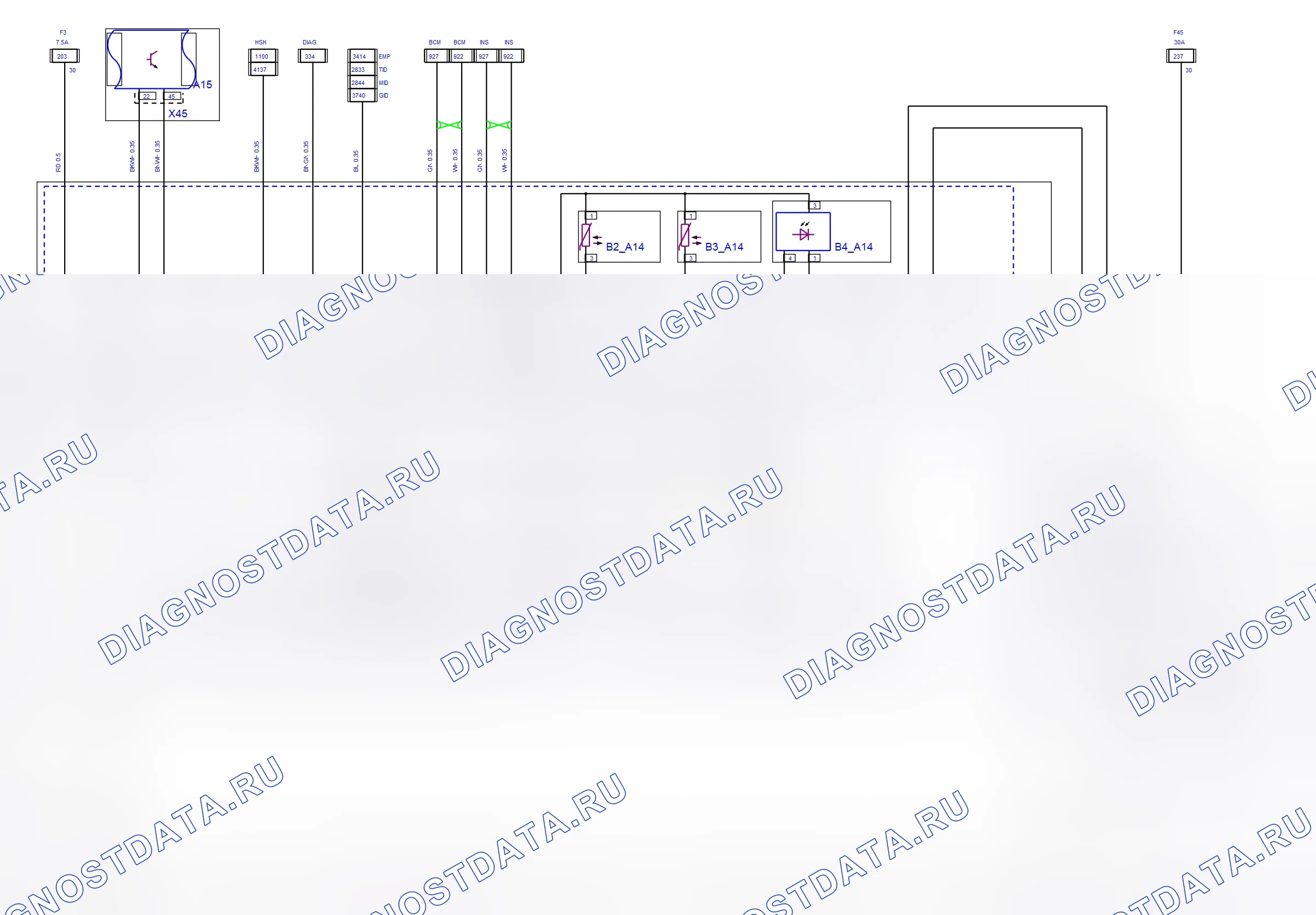 Body System — Air Conditioning System — wiring diagram (2004) — Air Conditioning System — wiring diagram (2004), Diagram 2 of 2. Opel Combo C (2002-2011)