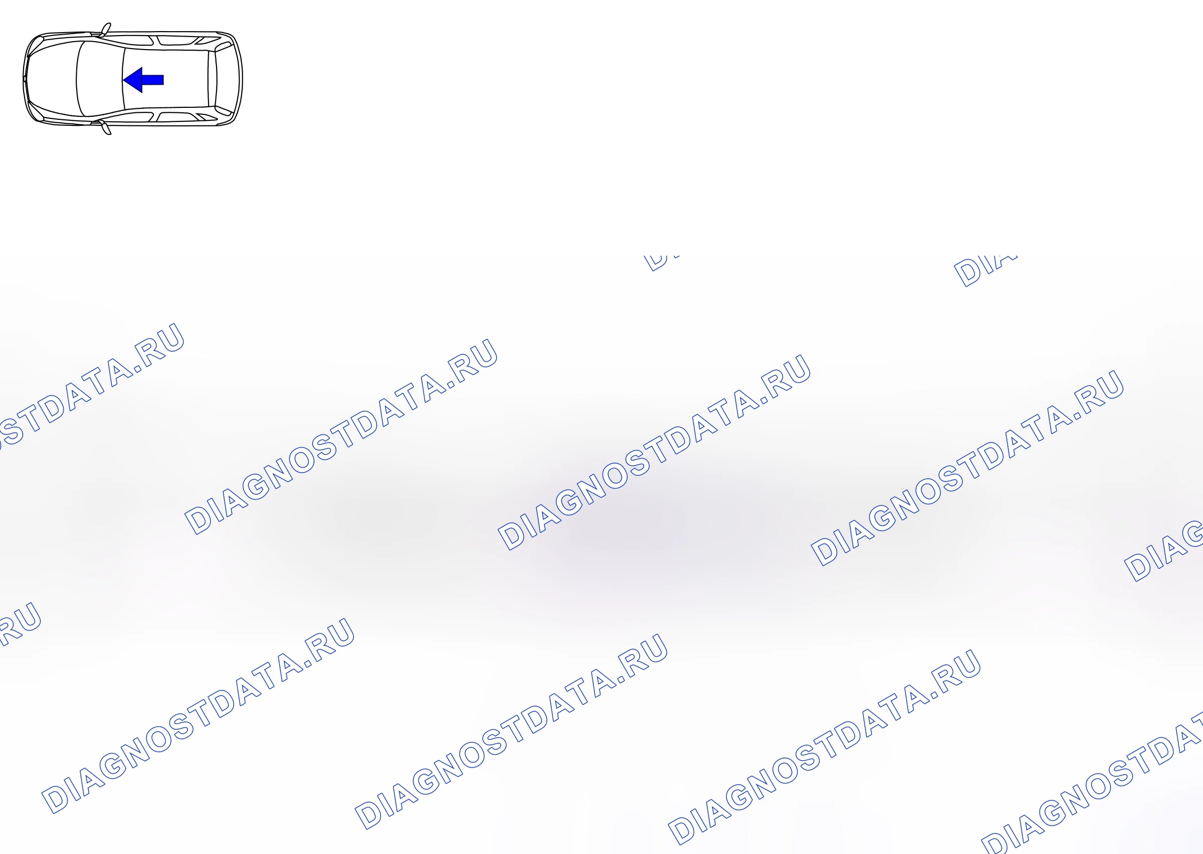 Component locations — Component locations: Passenger compartment - Roof, front  Combo (P5596) — Component locations: Passenger compartment - Roof, front  Combo (P5596). Opel Combo C (2002-2011)