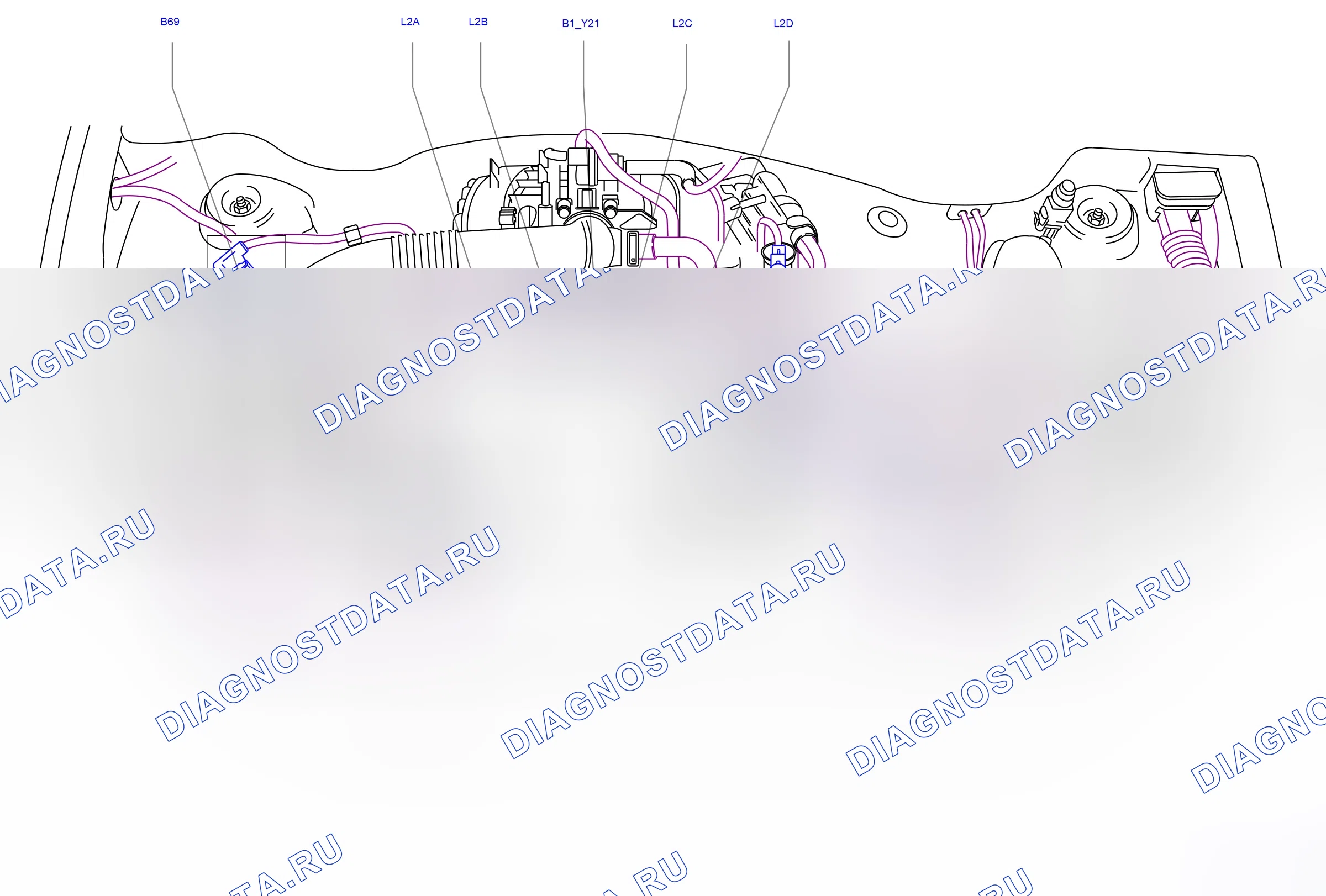 Component locations — Component locations: Power train - Engine, overview  Engine Z14XEP (P8932) — Component locations: Power train - Engine, overview  Engine Z14XEP (P8932). Opel Combo C (2002-2011)