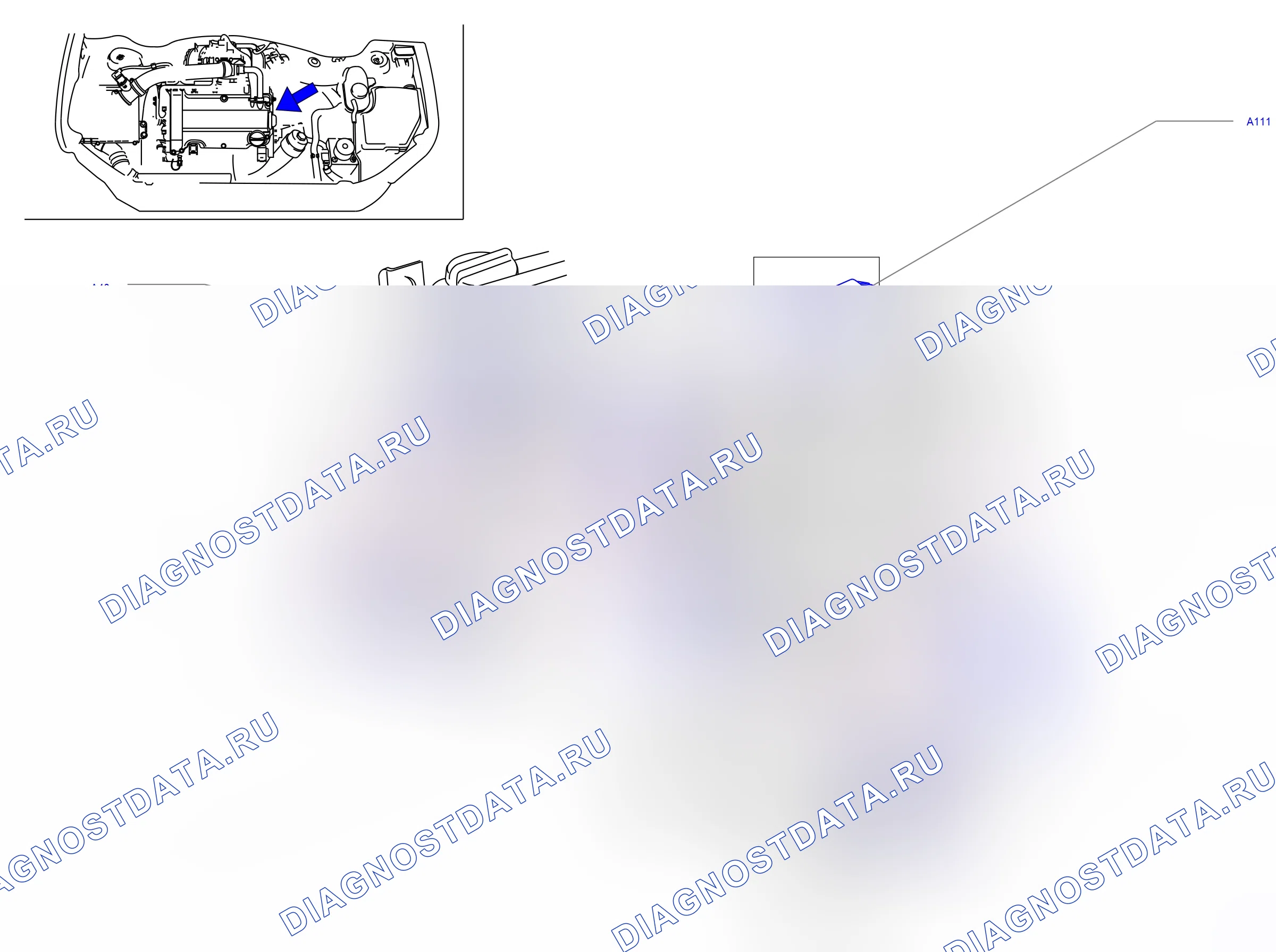 Component locations — Component locations: Power train - Engine, transmission side  Engine Z14XEP (P11688) — Component locations: Power train - Engine, transmission side  Engine Z14XEP (P11688). Opel Combo C (2002-2011)