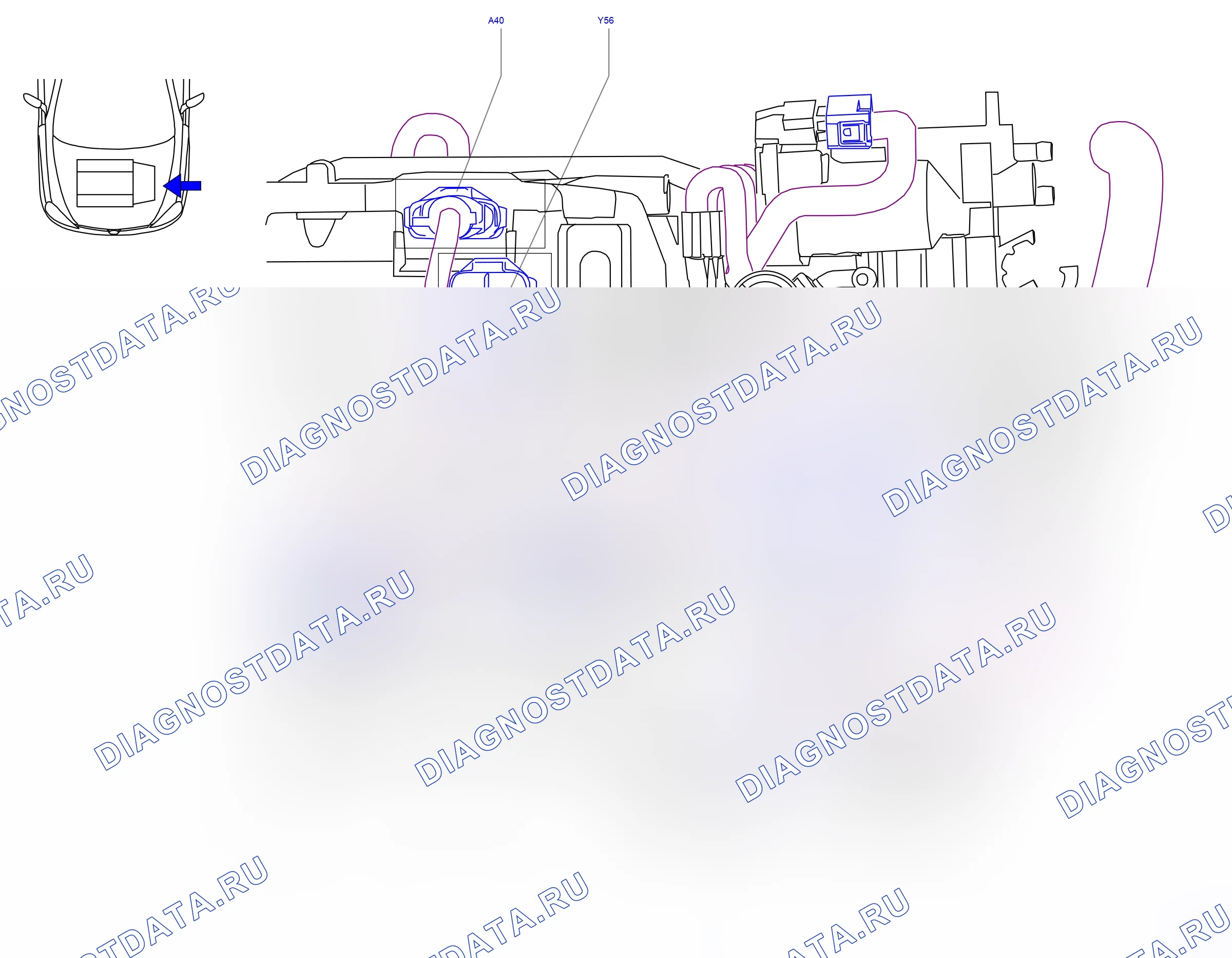 Component locations — Component locations: Power train - Engine, transmission side  Engine Z12XE (P8544) — Component locations: Power train - Engine, transmission side  Engine Z12XE (P8544). Opel Combo C (2002-2011)