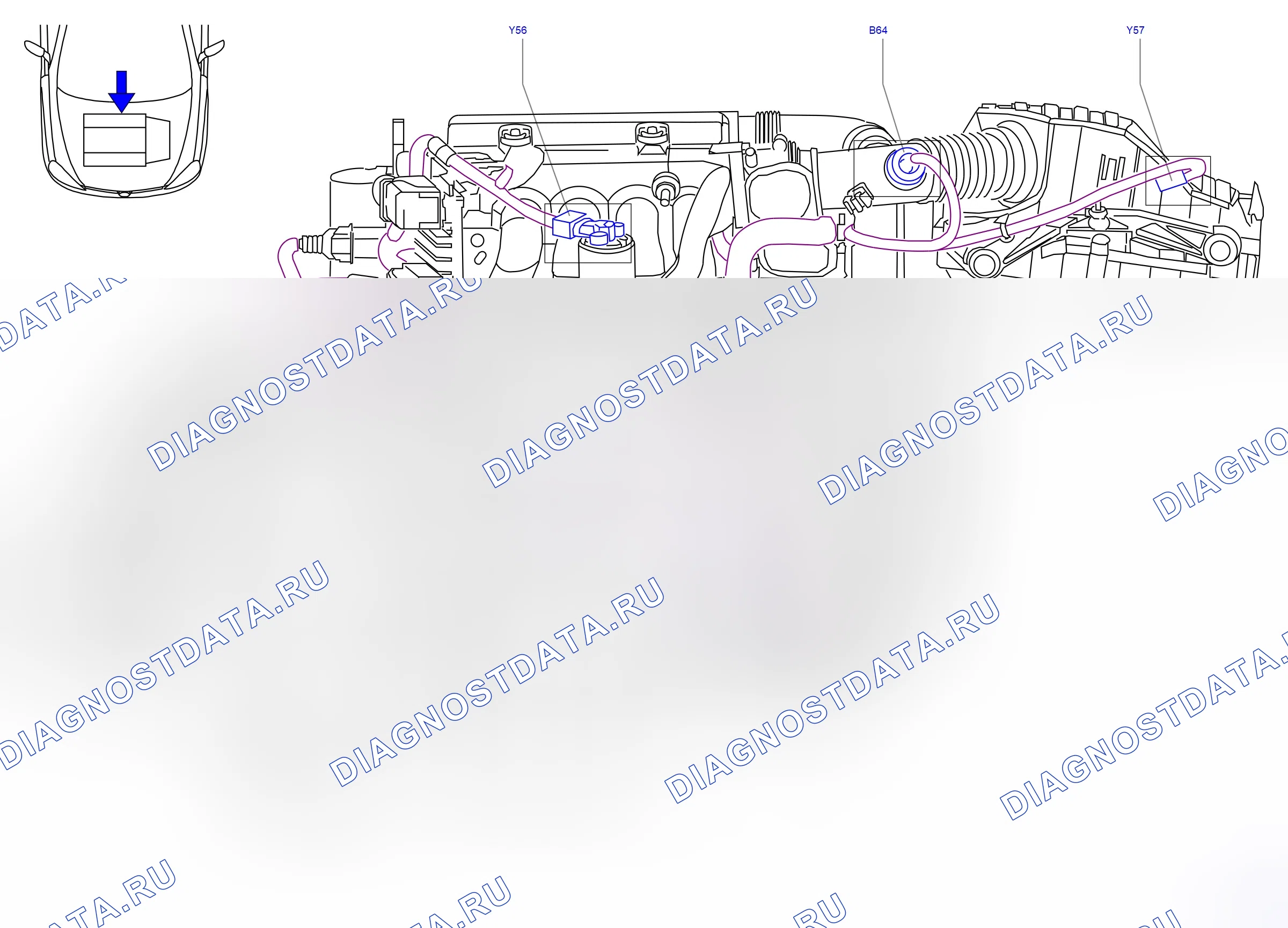 Component locations — Component locations: Power train - Engine, intake side  Engine Z16SE   - 1 (P5615) — Component locations: Power train - Engine, intake side  Engine Z16SE   - 1 (P5615). Opel Combo C (2002-2011)