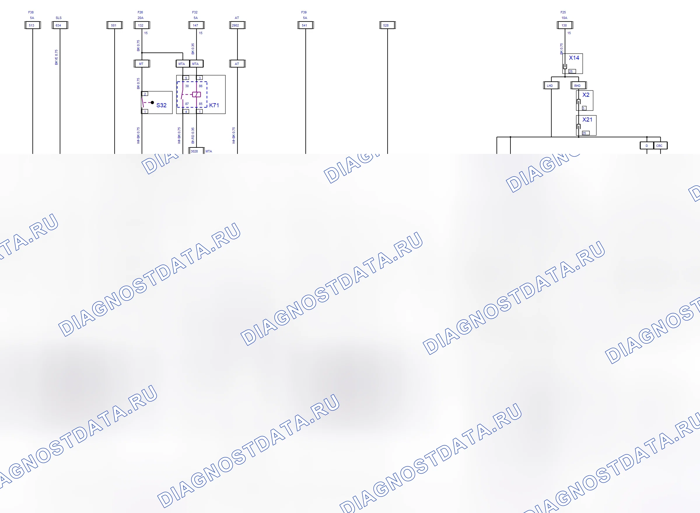 Drive Train System — Manual Transmission — wiring diagram (2003) — Manual Transmission — wiring diagram (2003). Opel Combo C (2002-2011)
