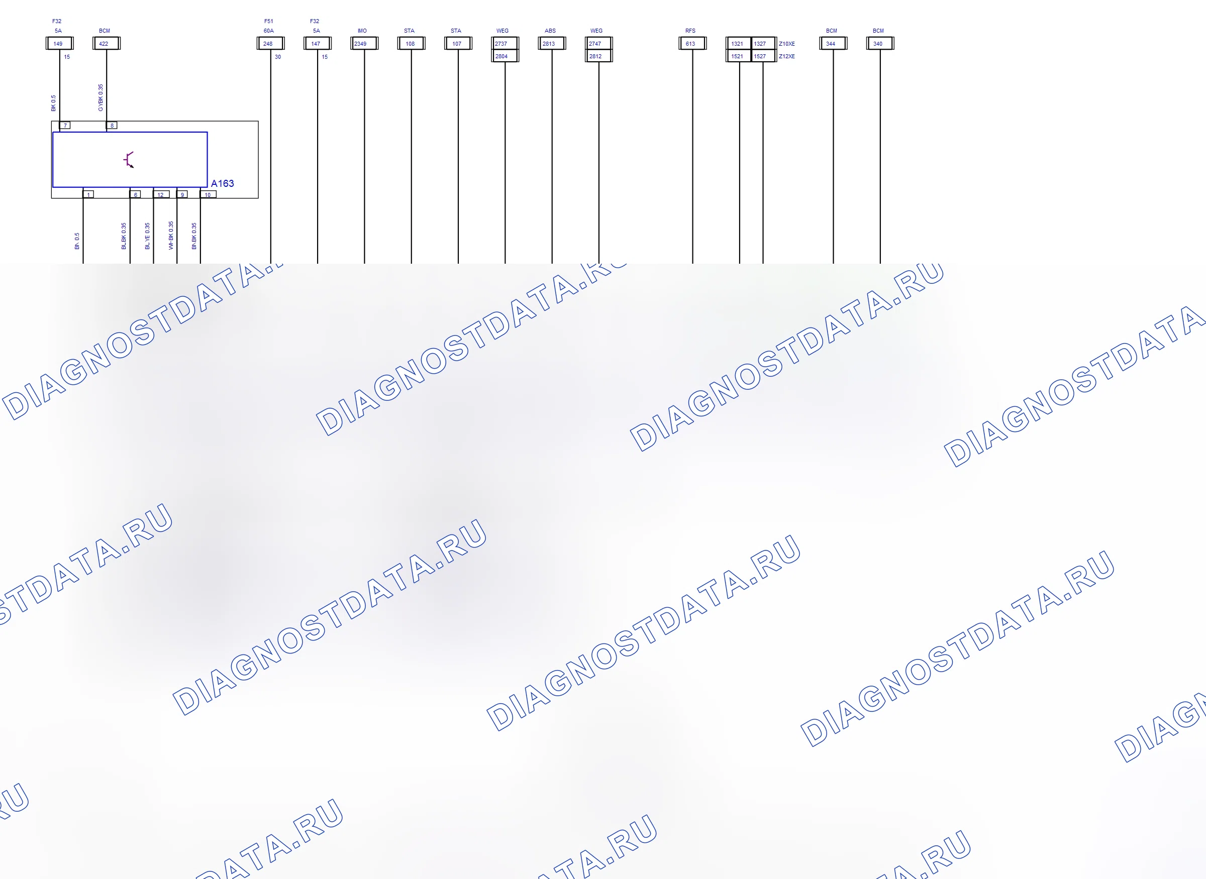 Drive Train System — Manual Transmission Automatic — wiring diagram (2002) — Manual Transmission Automatic — wiring diagram (2002). Opel Combo C (2002-2011)