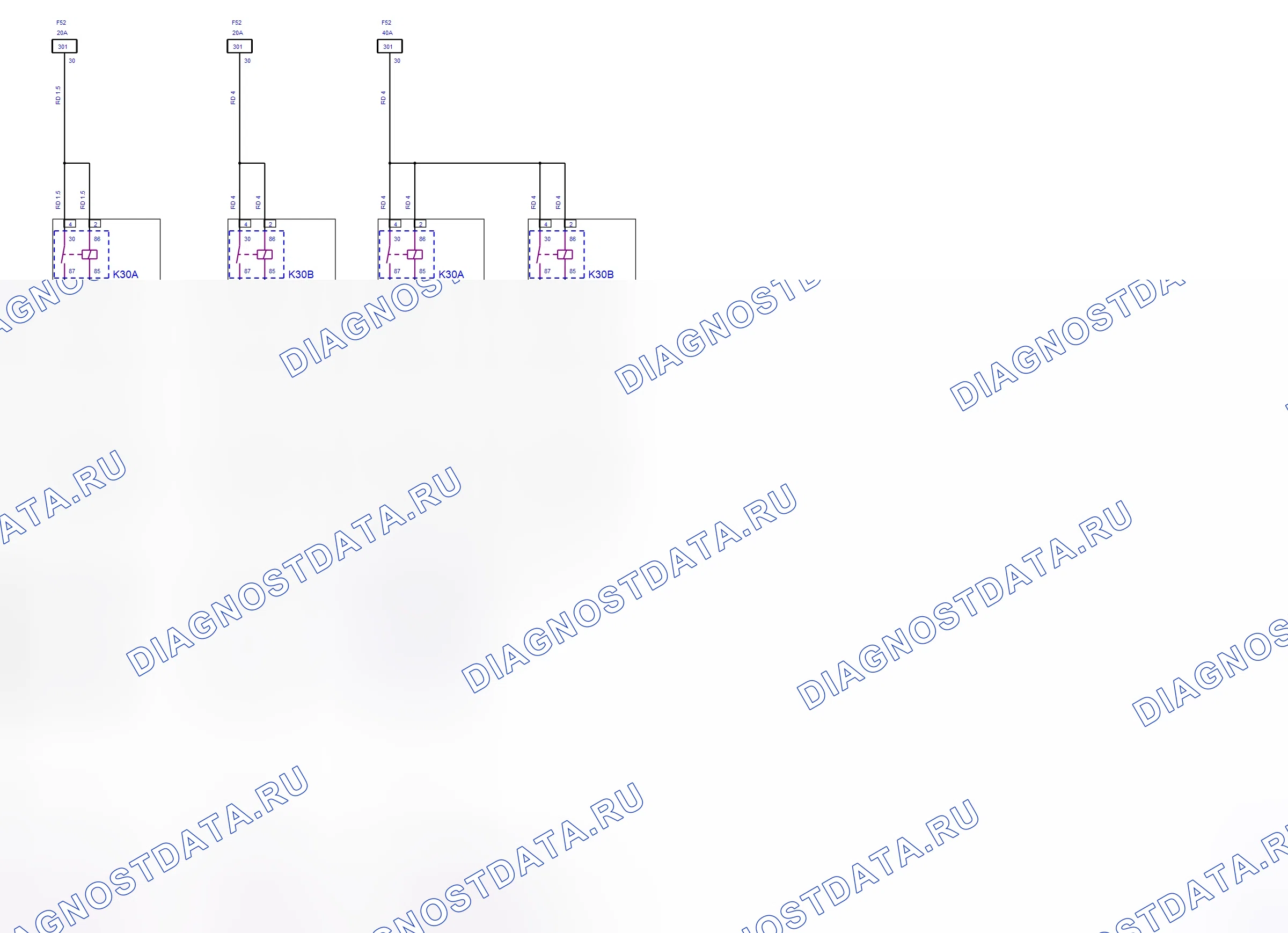 Engine System — Engine Cooling — wiring diagram (2004) — Engine Cooling — wiring diagram (2004), Diagram 2 of 2. Opel Combo C (2002-2011)
