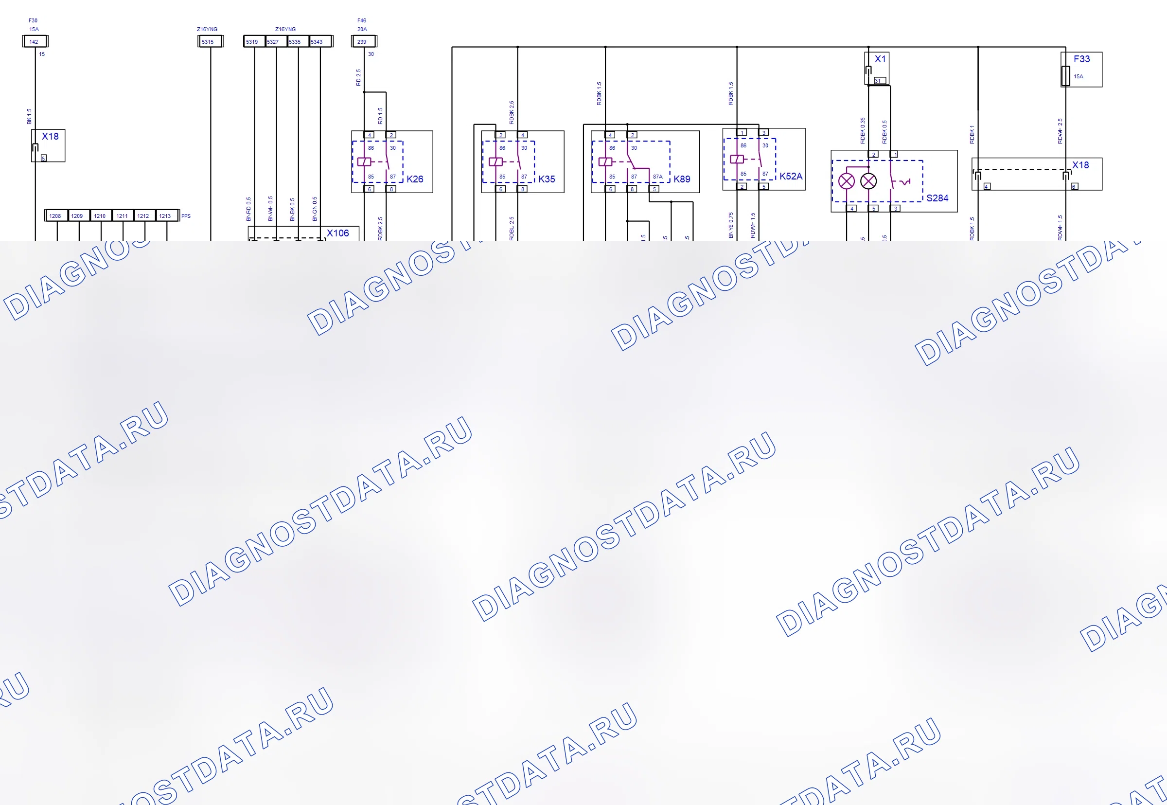 Engine System — Multec — wiring diagram (Z 16 YNG, 2007) — Multec — wiring diagram (Z 16 YNG, 2007), Diagram 1 of 3. Opel Combo C (2002-2011)