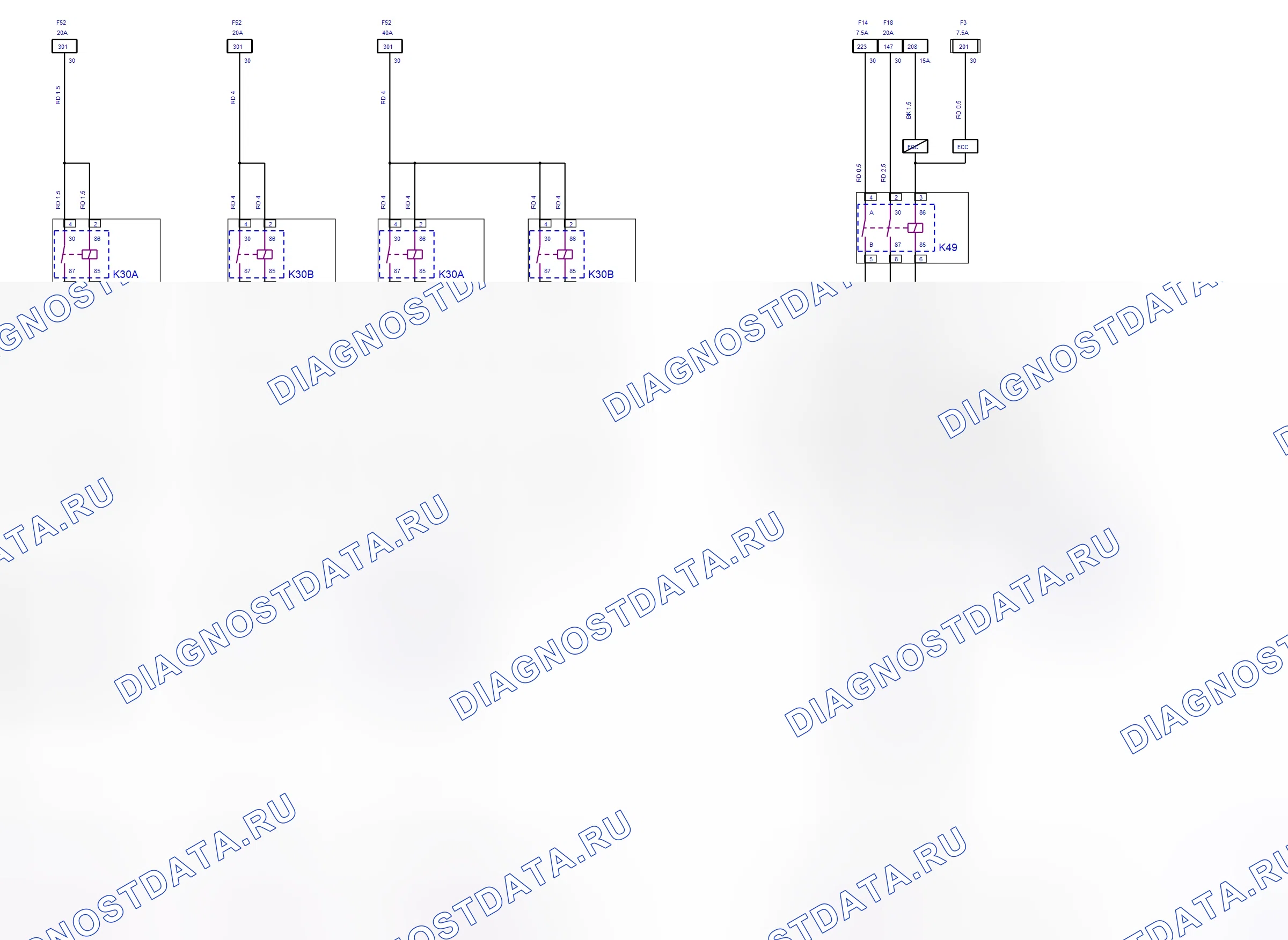 Engine System — Engine Cooling — wiring diagram (2005) — Engine Cooling — wiring diagram (2005). Opel Combo C (2002-2011)
