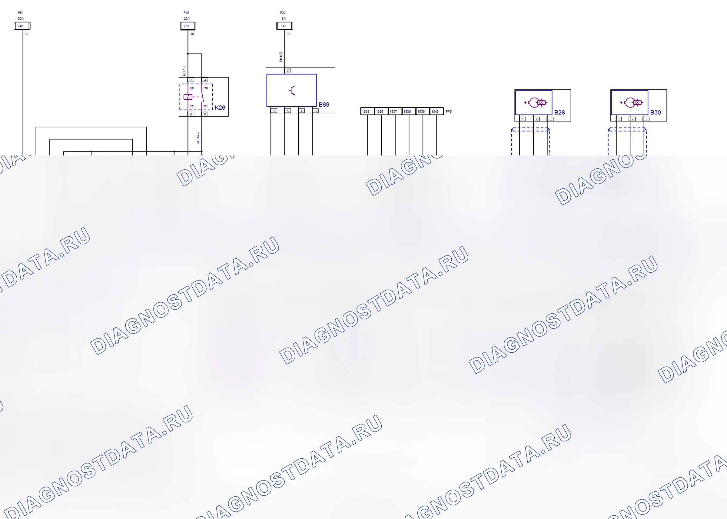 Engine System — Diesel — wiring diagram (Z 17 DTH, 2004) — Diesel — wiring diagram (Z 17 DTH, 2004), Diagram 1 of 2. Opel Combo C (2002-2011)