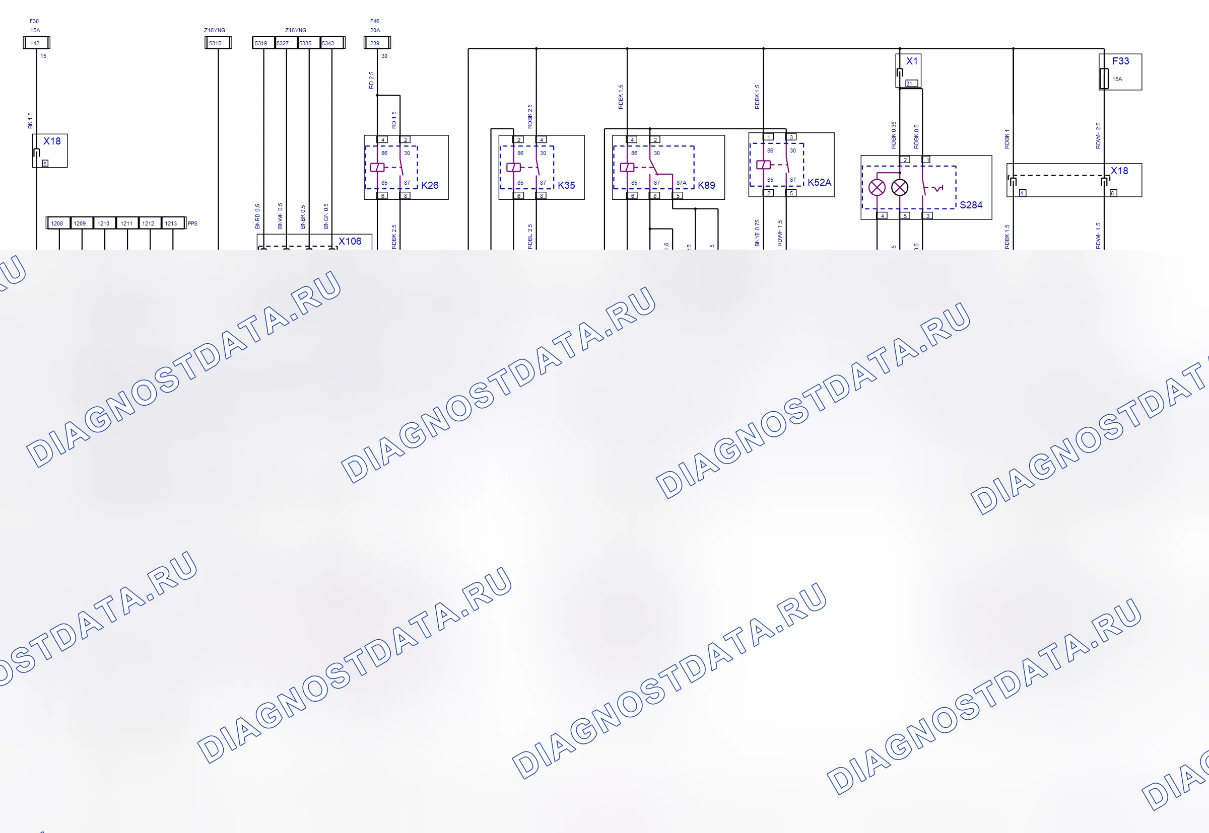 Engine System — Multec — wiring diagram (Z 16 YNG, 2008) — Multec — wiring diagram (Z 16 YNG, 2008), Diagram 1 of 3. Opel Combo C (2002-2011)