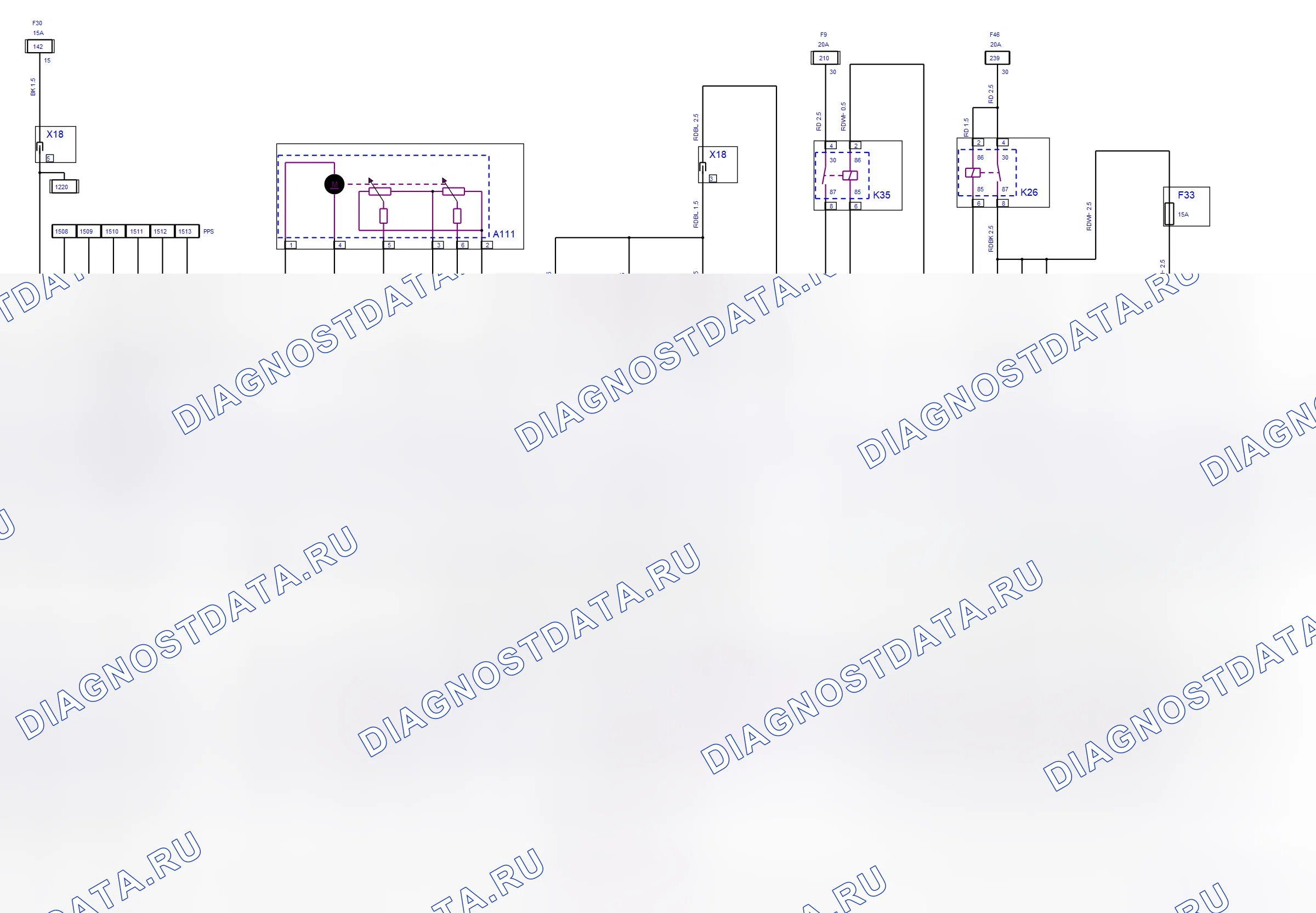 Engine System — Motronic — wiring diagram (2006) — Motronic — wiring diagram (2006), Diagram 1 of 2. Opel Combo C (2002-2011)