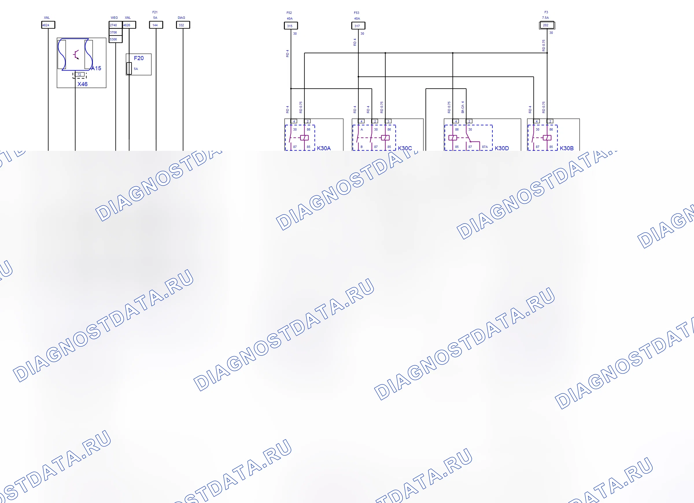 Engine System — Engine Cooling — wiring diagram (Z 13 DT, 2005) — Engine Cooling — wiring diagram (Z 13 DT, 2005). Opel Combo C (2002-2011)