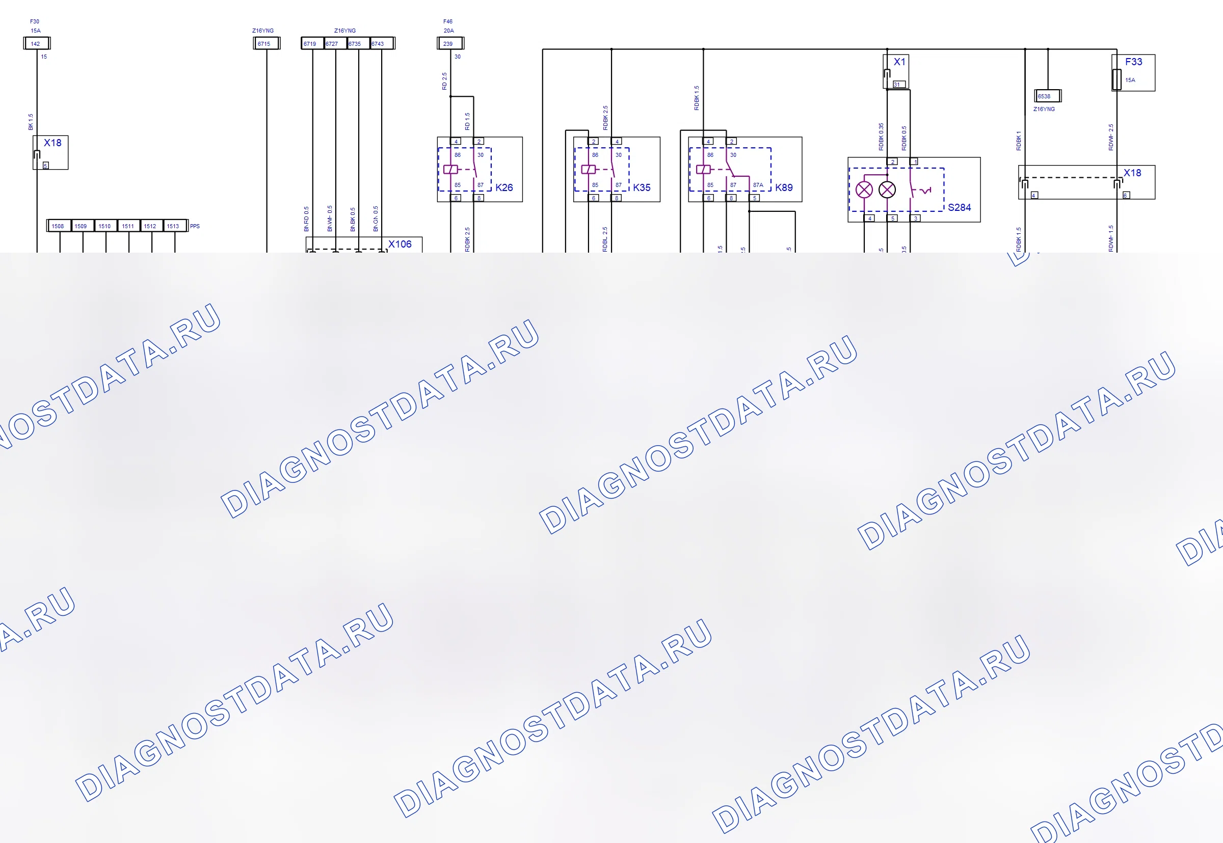 Engine System — Multec — wiring diagram (Z 16 YNG, 2006) — Multec — wiring diagram (Z 16 YNG, 2006), Diagram 1 of 3. Opel Combo C (2002-2011)