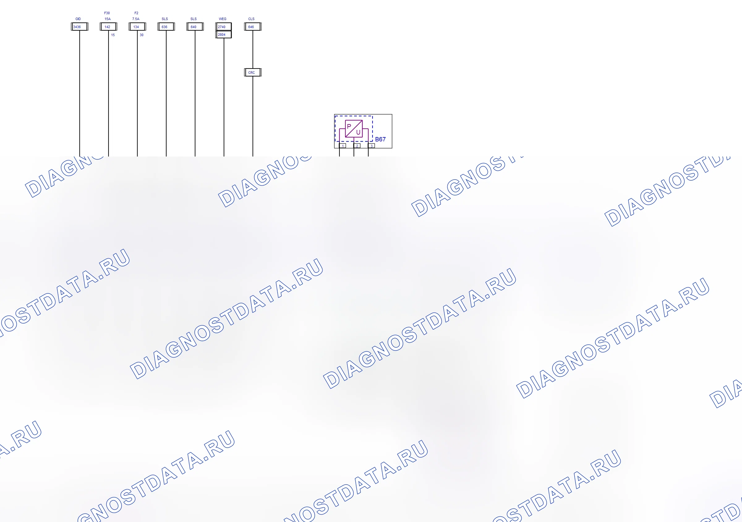 Engine System — Multec — wiring diagram (2005) — Multec — wiring diagram (2005), Diagram 2 of 2. Opel Combo C (2002-2011)