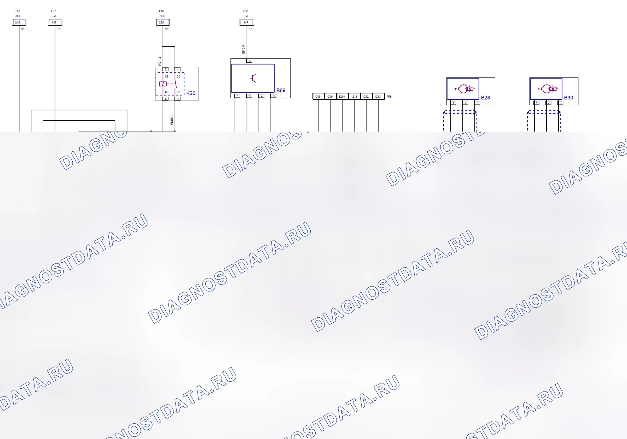 Engine System — Diesel — wiring diagram (Z 17 DTH, 2008) — Diesel — wiring diagram (Z 17 DTH, 2008), Diagram 1 of 2. Opel Combo C (2002-2011)