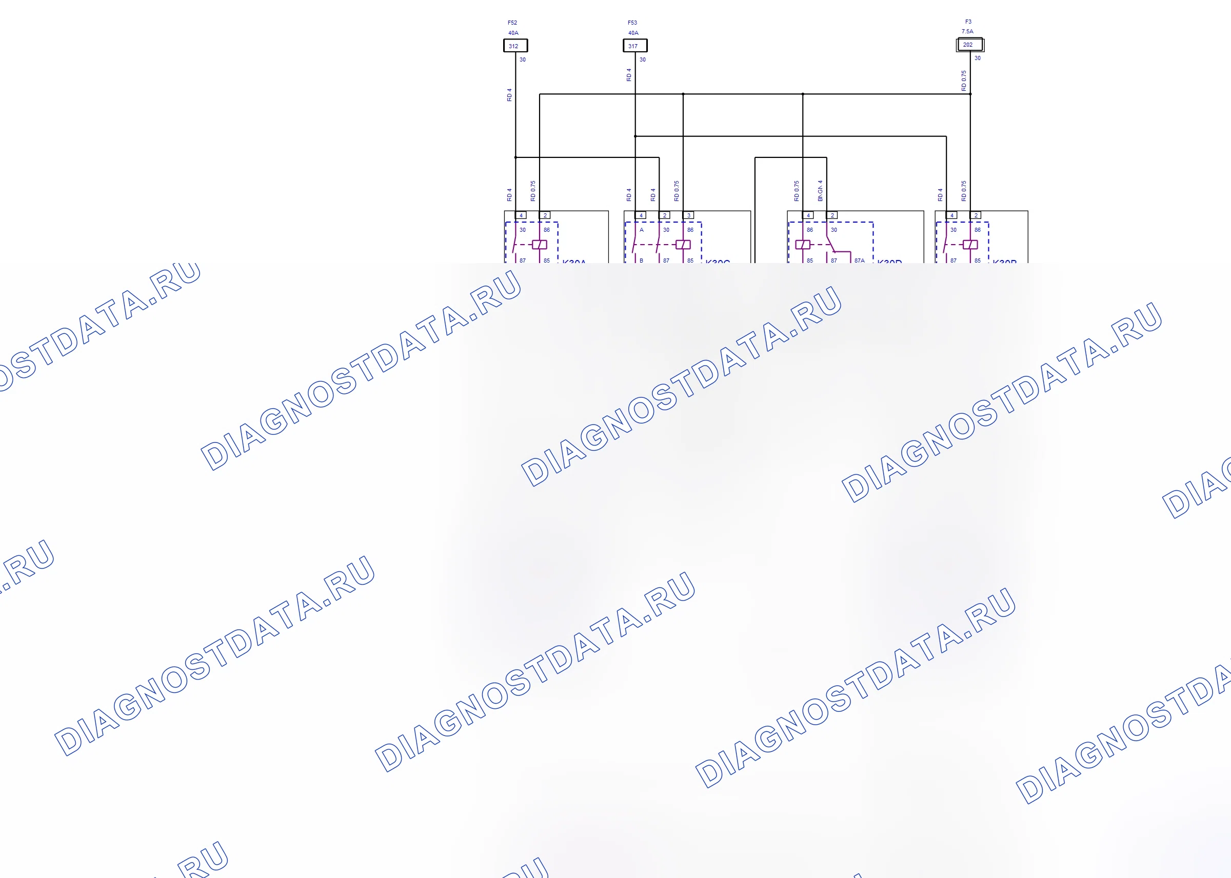 Engine System — Engine Cooling — wiring diagram (Z 13 DT, 2009-2011) — Engine Cooling — wiring diagram (Z 13 DT, 2009-2011). Opel Combo C (2002-2011)