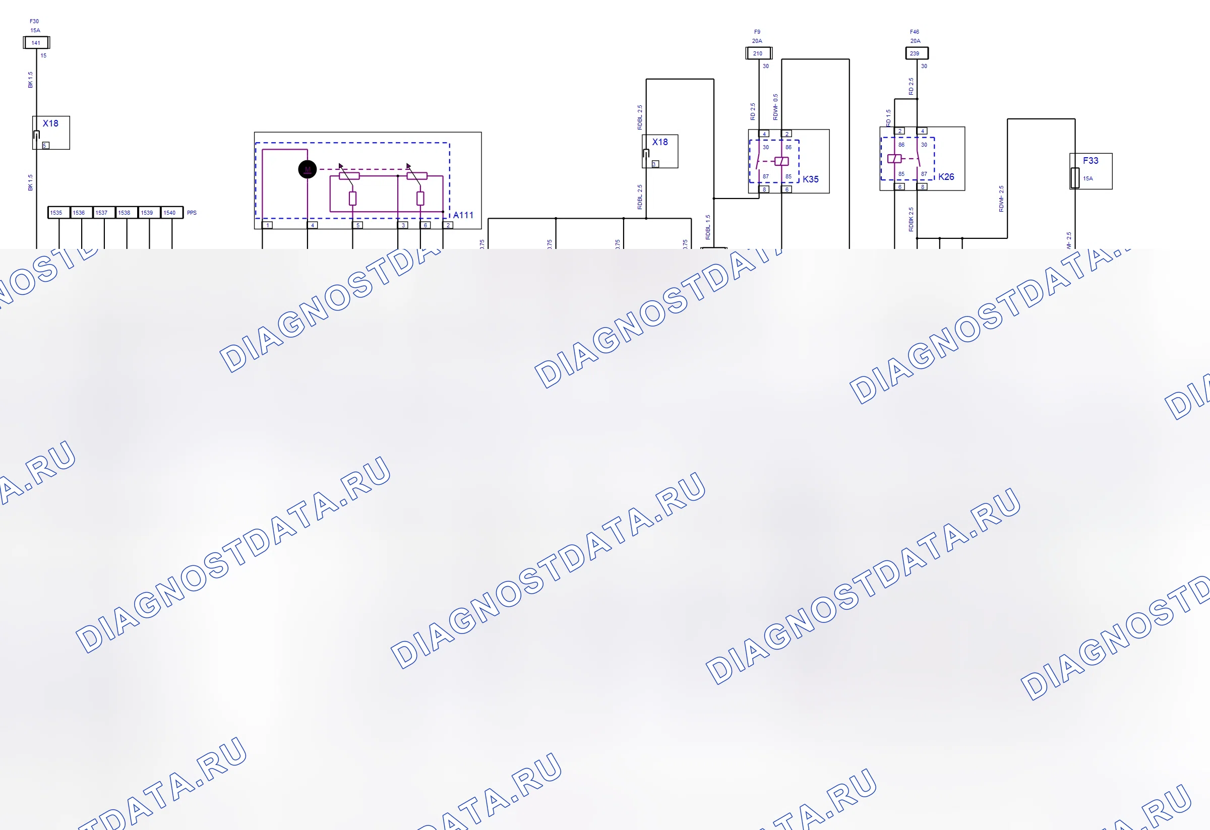 Engine System — Motronic — wiring diagram (2004) — Motronic — wiring diagram (2004), Diagram 3 of 5. Opel Combo C (2002-2011)