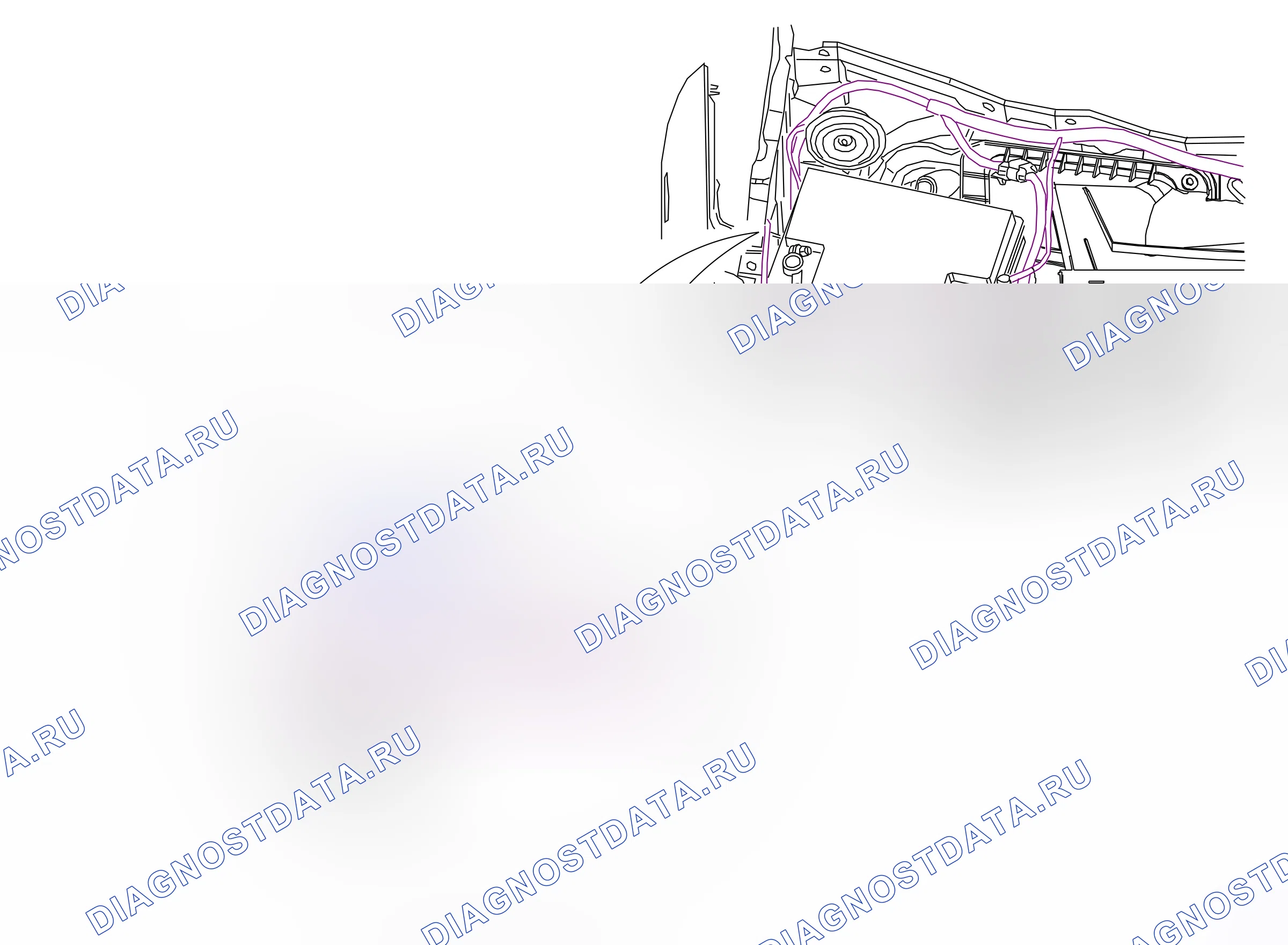 Ground points — Ground points: Engine compartment, right  Left-hand drive (P6012) — Ground points: Engine compartment, right  Left-hand drive (P6012). Opel Combo C (2002-2011)