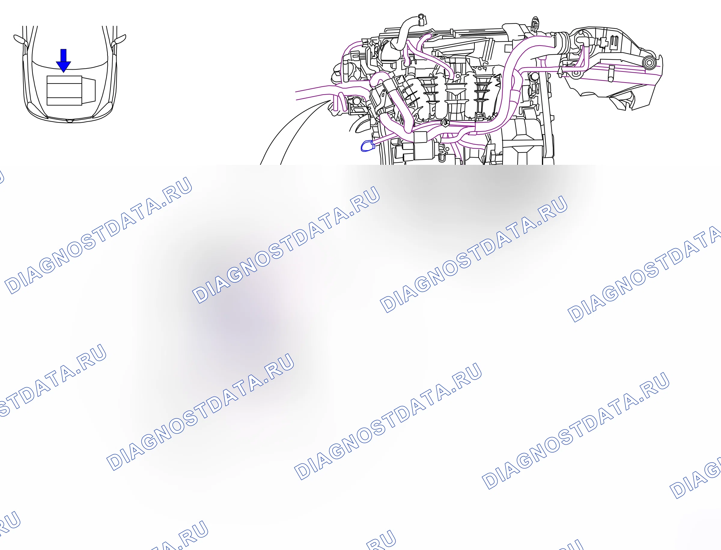 Ground points — Ground points: Engine  Engine Z12XE   - 1 (P8541) — Ground points: Engine  Engine Z12XE   - 1 (P8541). Opel Combo C (2002-2011)