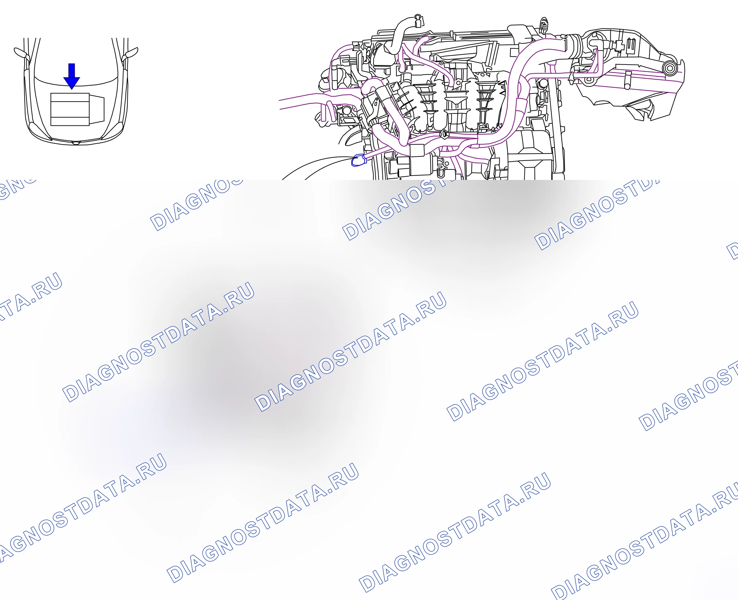 Ground points — Ground points: Engine  Engine Z12XE   - 2 (P8540) — Ground points: Engine  Engine Z12XE   - 2 (P8540). Opel Combo C (2002-2011)