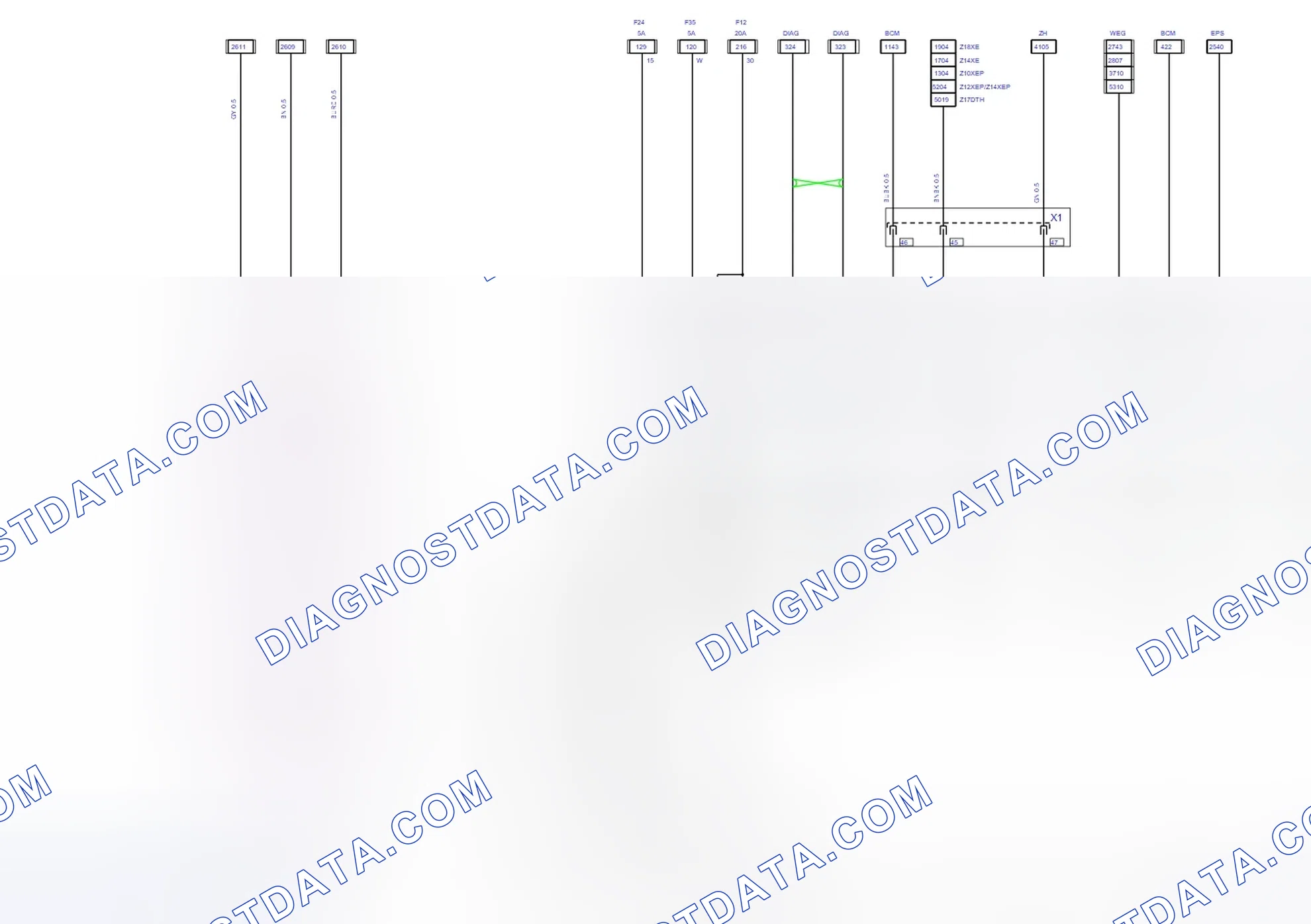 Systém karosérie — Audiosystém (2006) — Audiosystém (2006), Diagram 1 of 6. Opel Combo C (2002-2011)