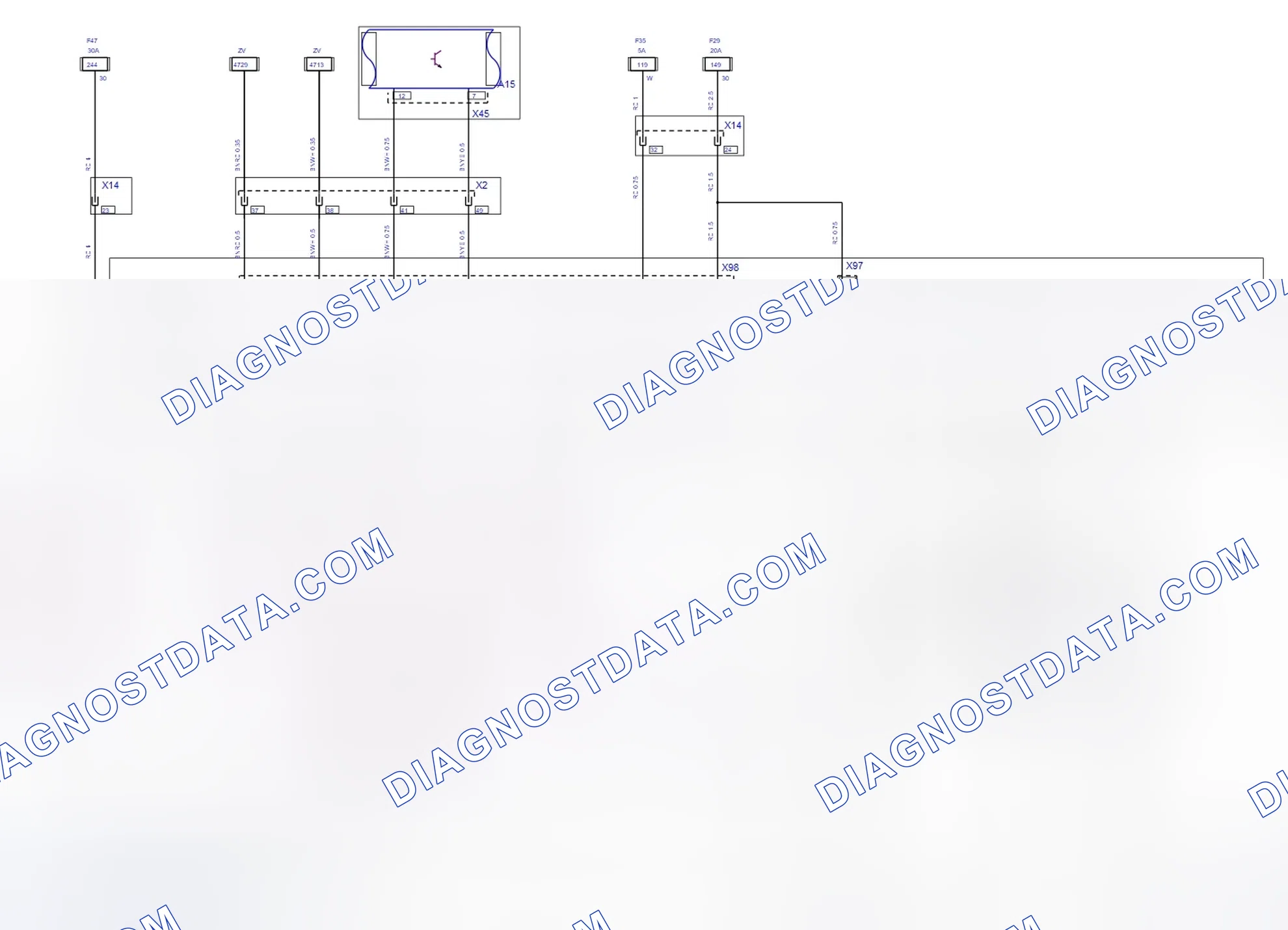 Systém karosérie — Střecha (2009-2011) — Střecha (2009-2011), Diagram 2 of 2. Opel Combo C (2002-2011)