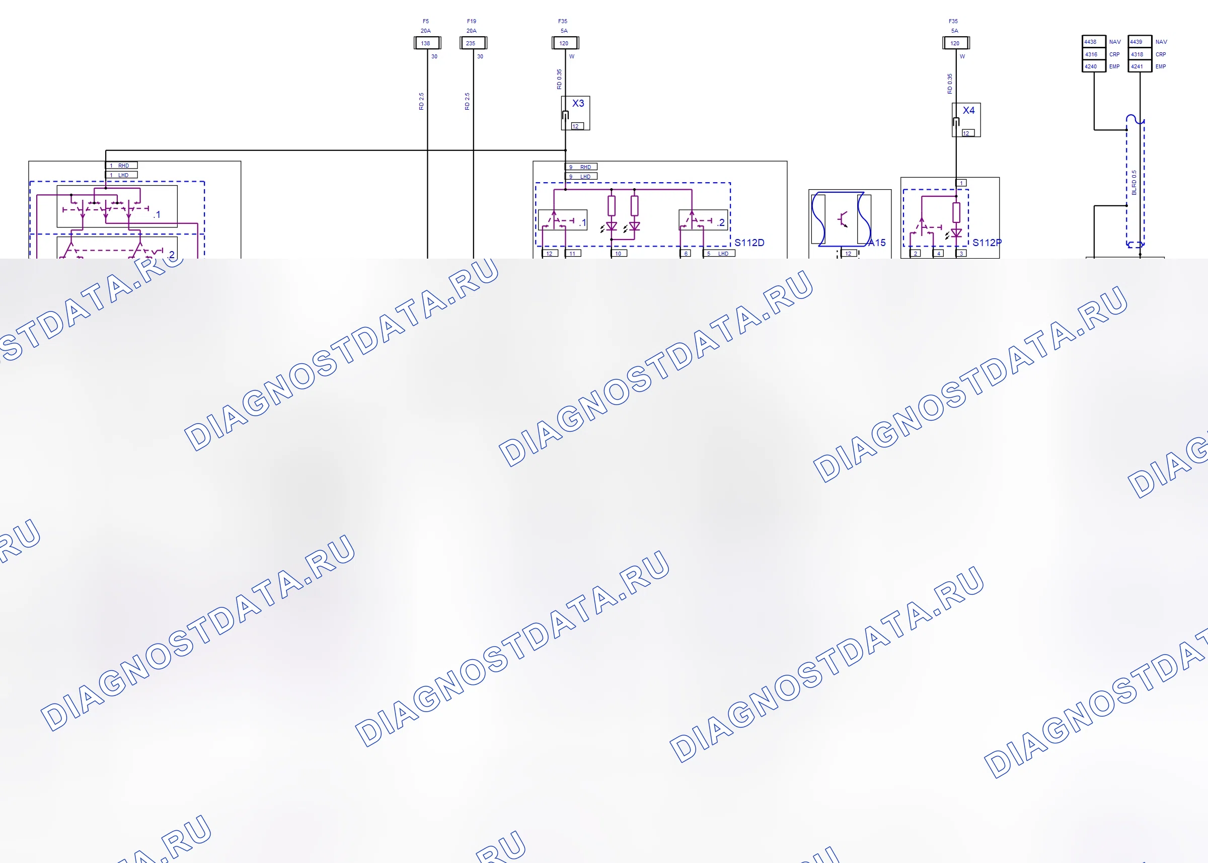 Body System — Window Lifter — wiring diagram (2009-2011) — Window Lifter — wiring diagram (2009-2011), Diagram 1 of 2. Opel Corsa C (2001-2011)