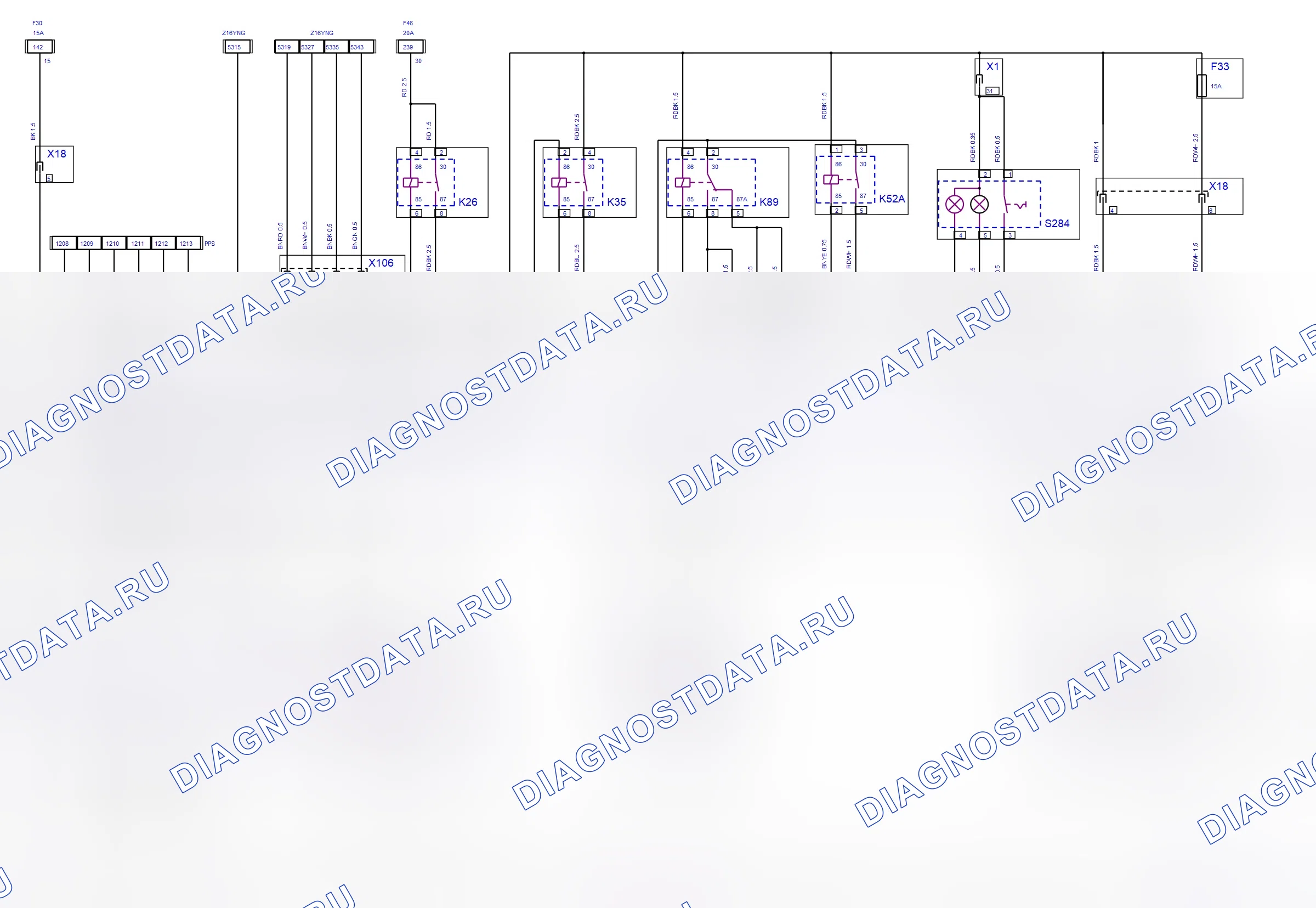 Engine System — Multec — wiring diagram (2007) — Multec — wiring diagram (2007), Diagram 1 of 3. Opel Corsa C (2001-2011)