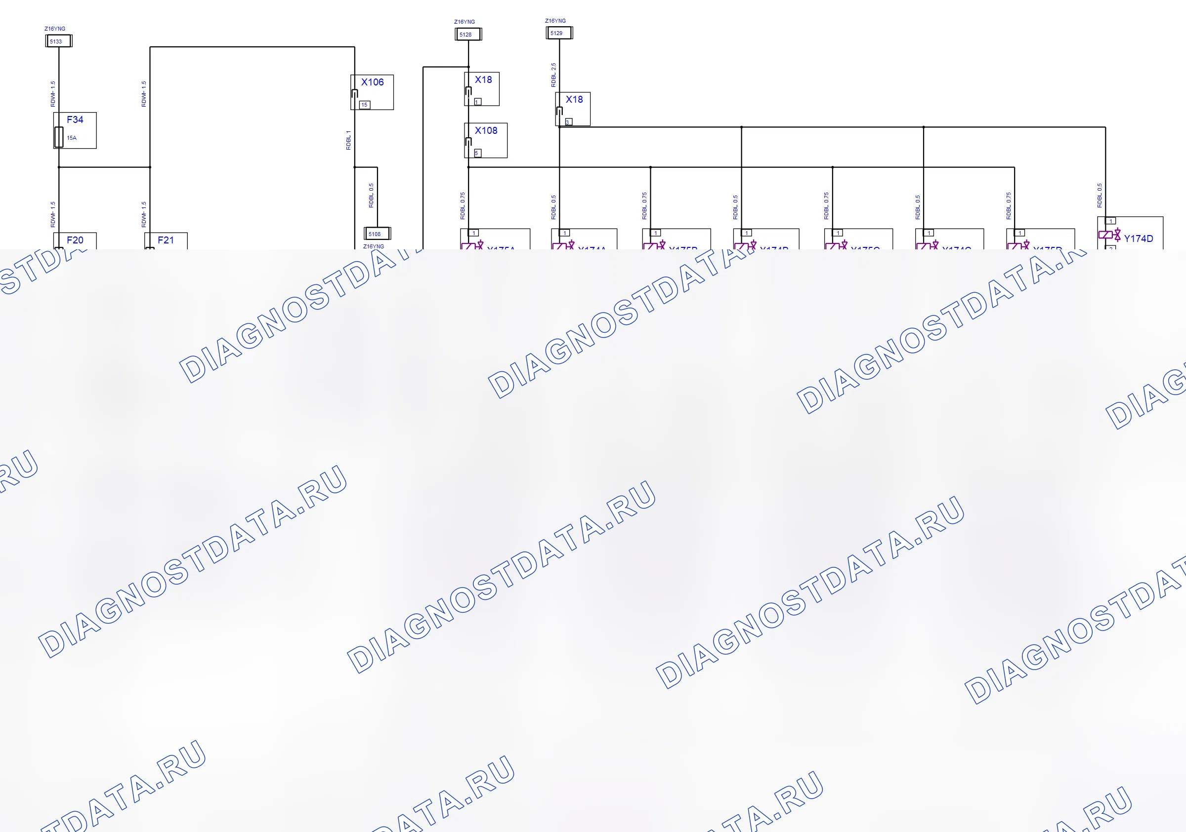 Engine System — Multec — wiring diagram (2008) — Multec — wiring diagram (2008), Diagram 3 of 3. Opel Corsa C (2001-2011)
