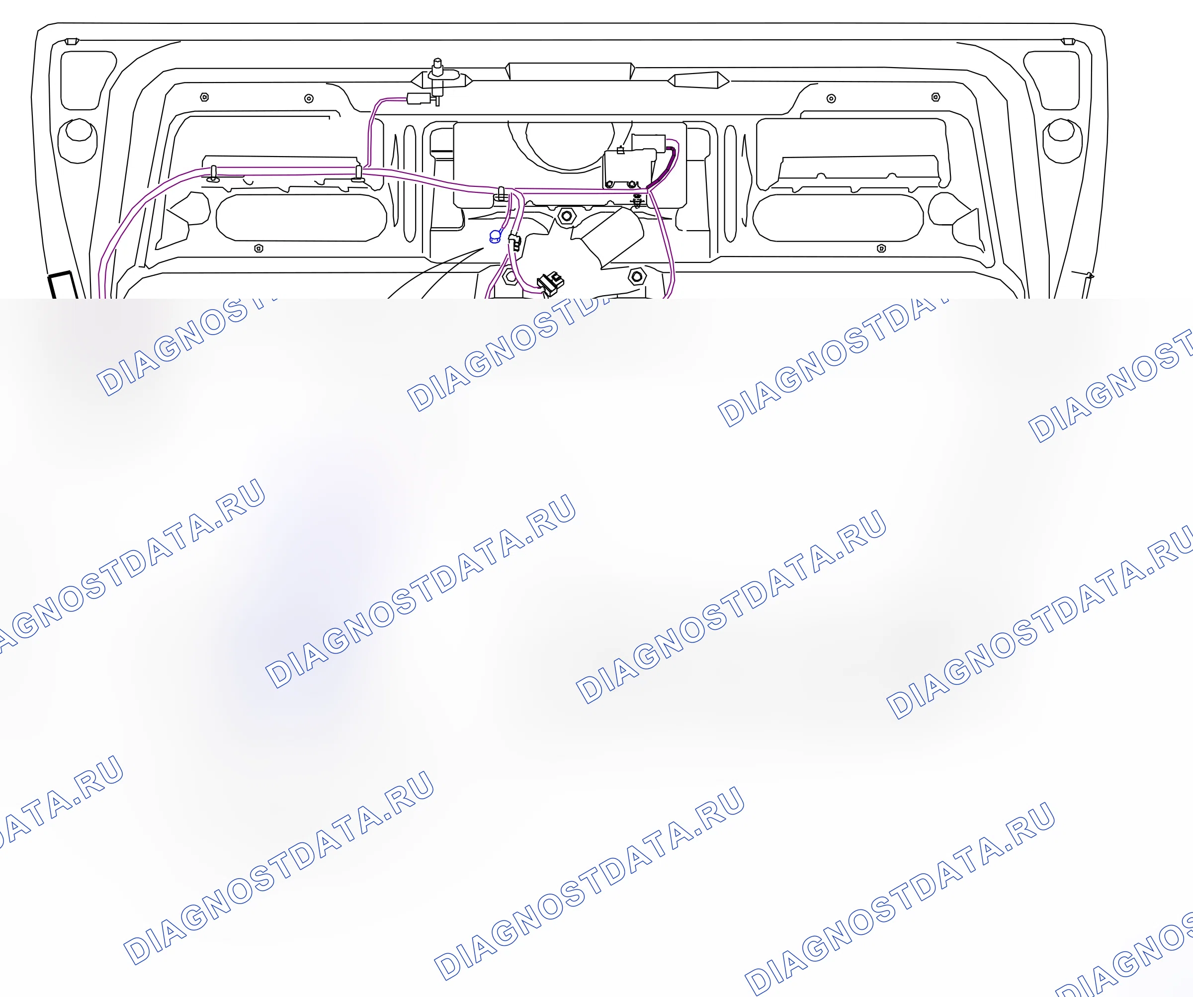 Ground points — Ground points: Tailgate (P6011) — Ground points: Tailgate (P6011). Opel Corsa C (2001-2011)