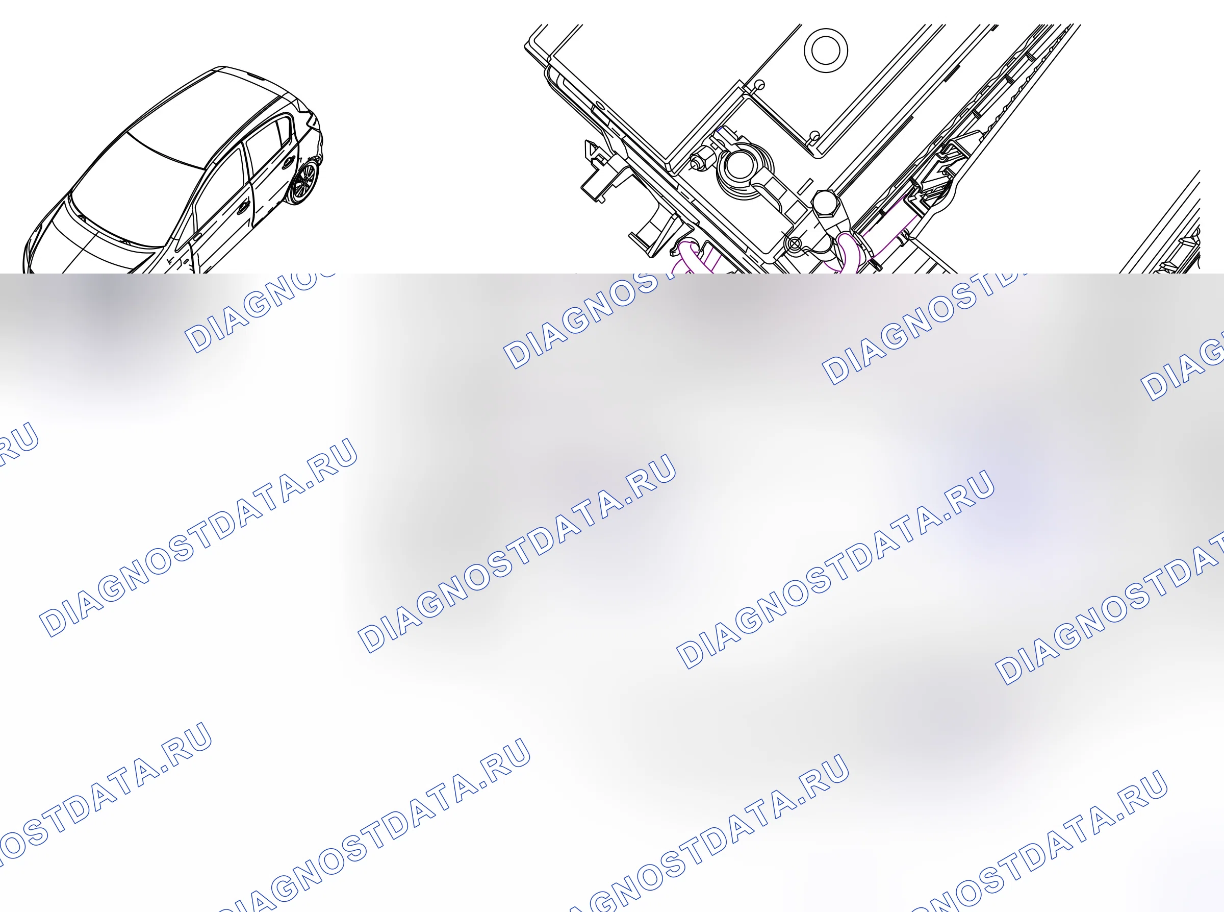 Component locations — Component locations: Engine compartment - Headlamp, left   - 1 (P11881) — Component locations: Engine compartment - Headlamp, left   - 1 (P11881). Opel Corsa D (2007-2011)