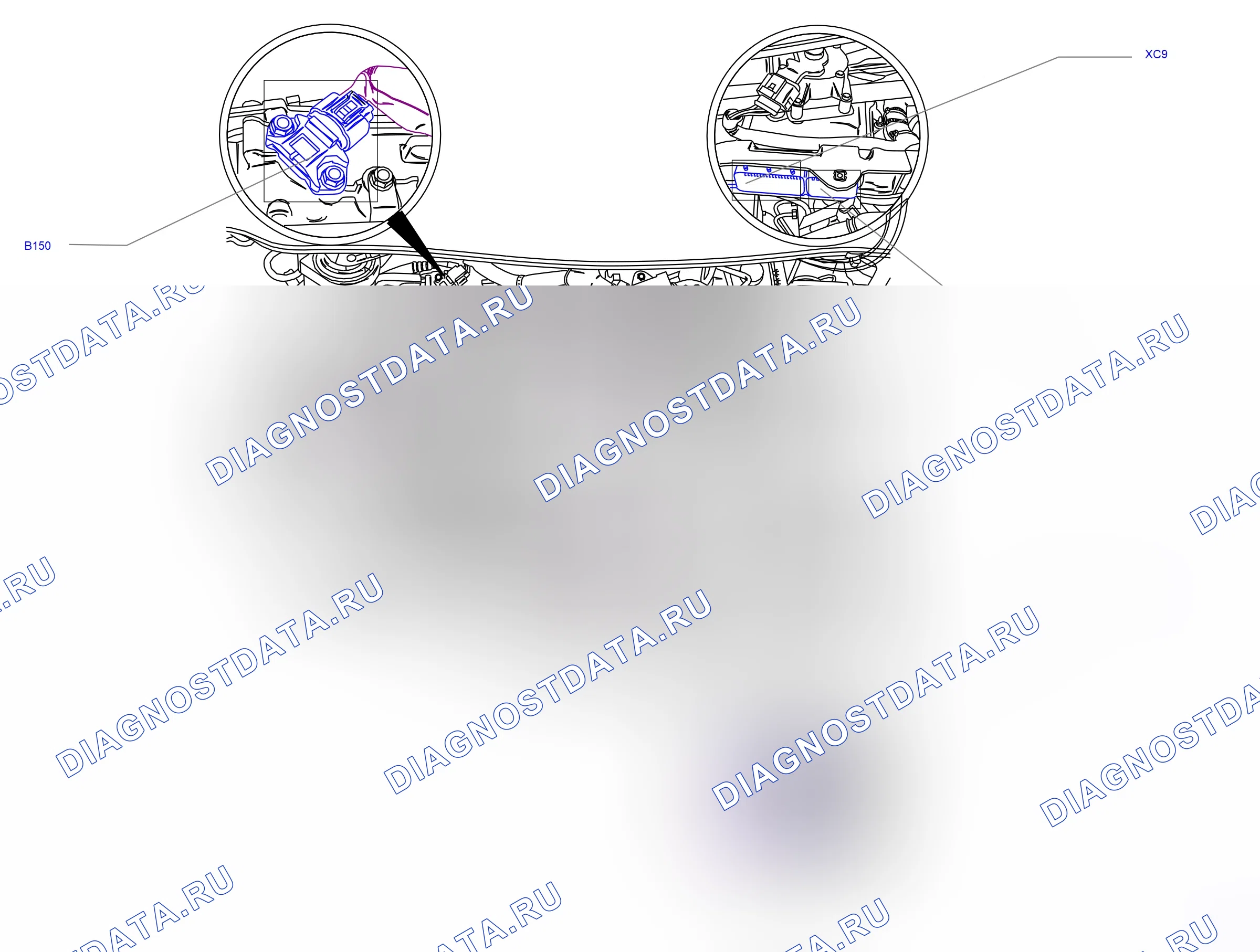 Component locations — Component locations: Power train - Engine, overview  Engine Z17DTR   - 2 (P6527) — Component locations: Power train - Engine, overview  Engine Z17DTR   - 2 (P6527). Opel Corsa D (2007-2011)