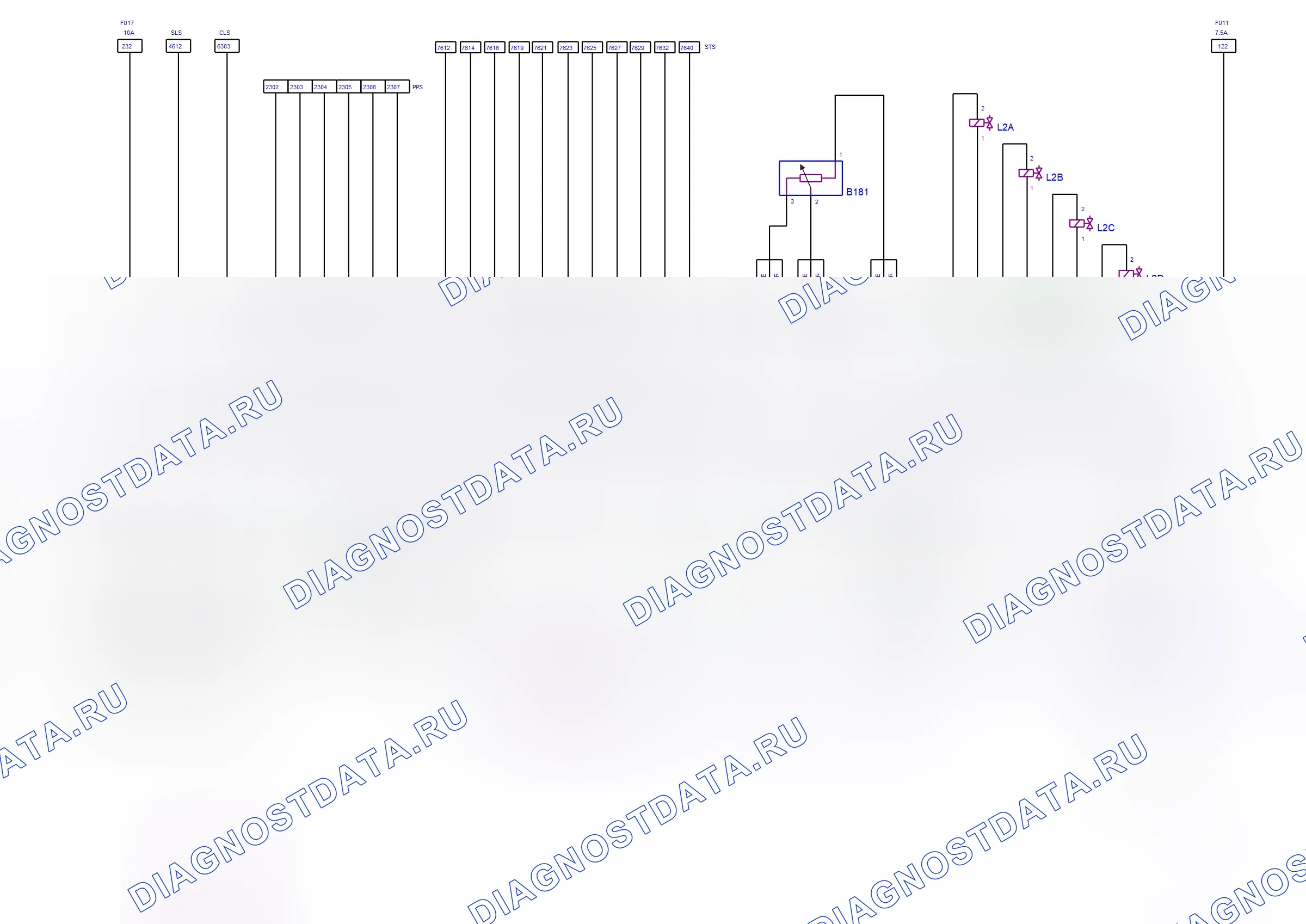 Engine System — Diesel — wiring diagram (2011) — Diesel — wiring diagram (2011), Diagram 4 of 5. Opel Corsa D (2007-2011)
